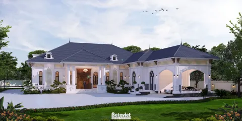 Biệt Thự 1 Tầng Kiểu Châu Âu — Pháp, Ý, Hy Lạp, Tây Ban Nha 2026