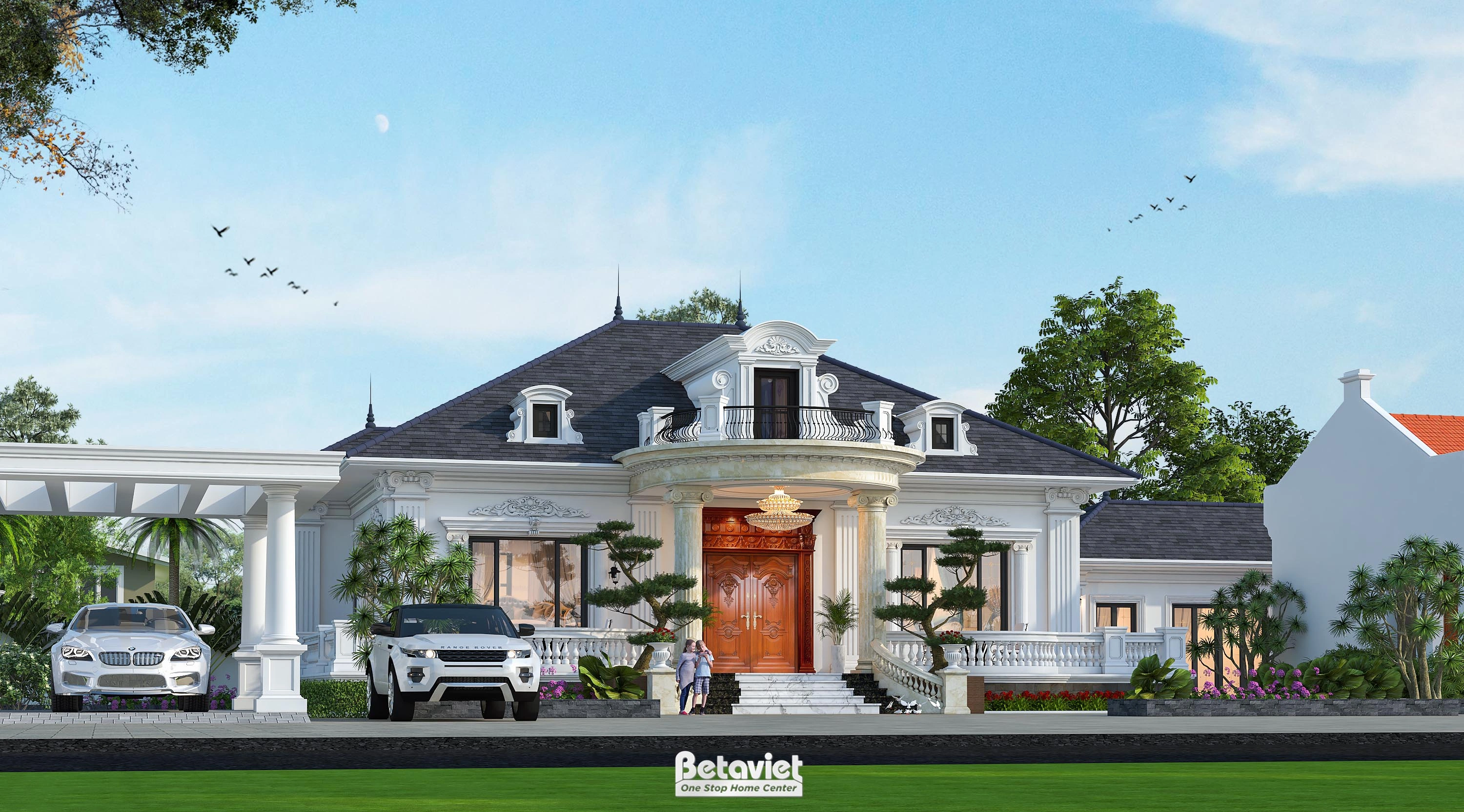 biệt thự 4 tầng