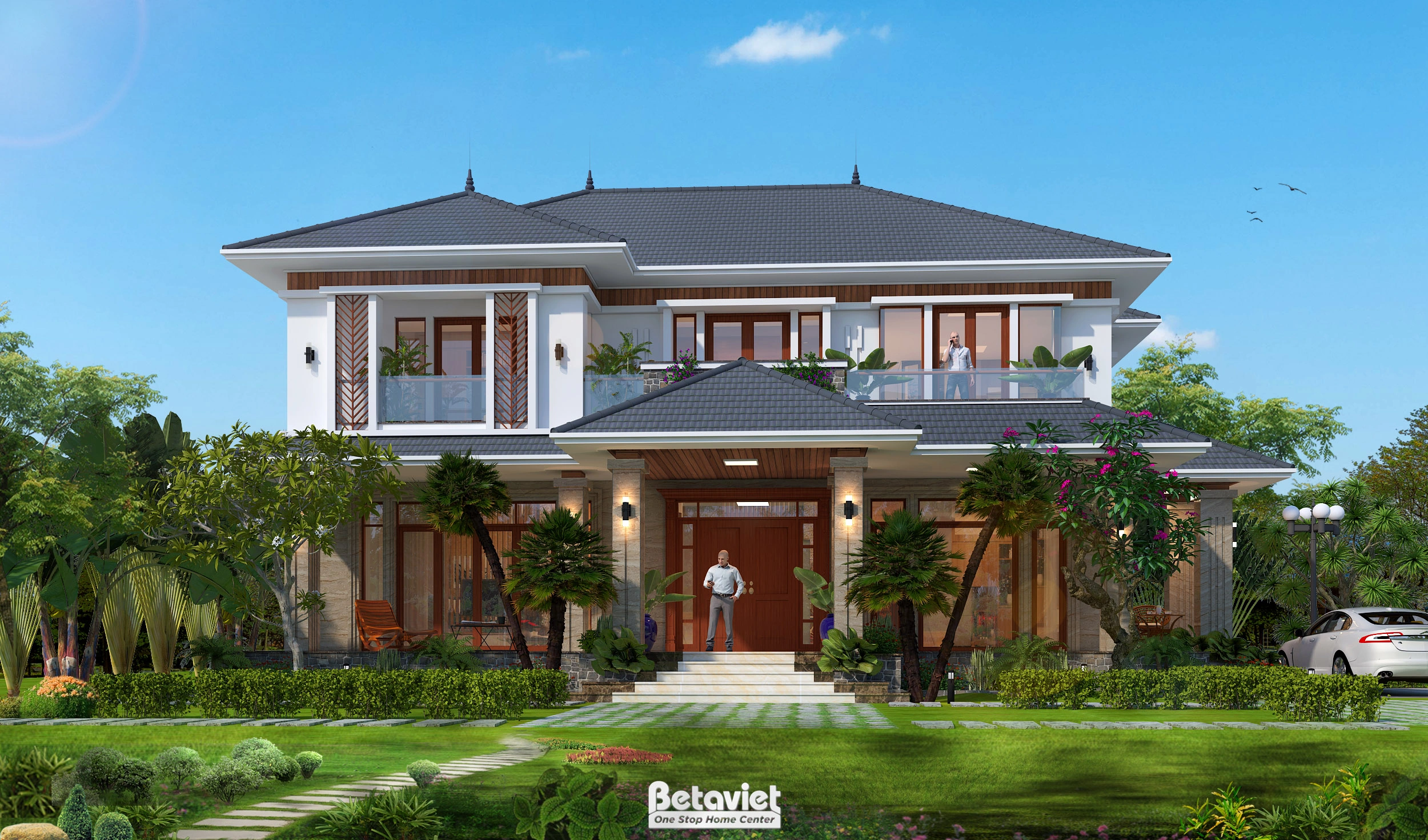 nhà phố 3 tầng phong cách hiện đại tại Hưng Yên