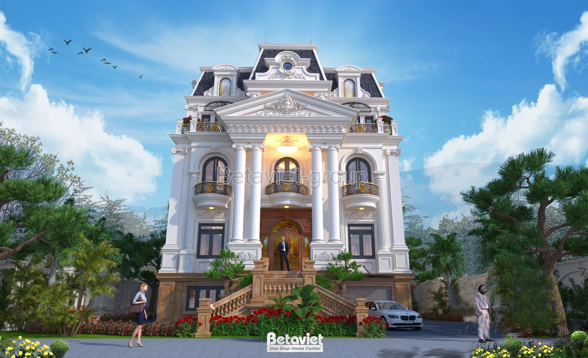 Mẫu thiết kế nhà phố kết hợp kinh doanh phong cách tân cổ điển tại Cà Mau