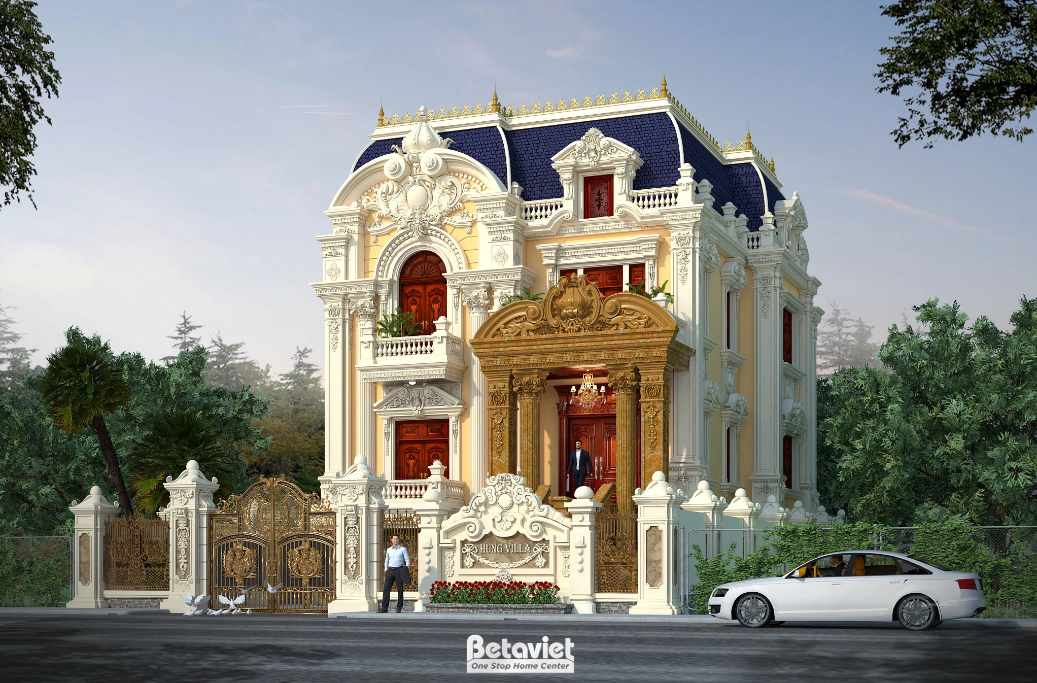 biệt thự 4 tầng