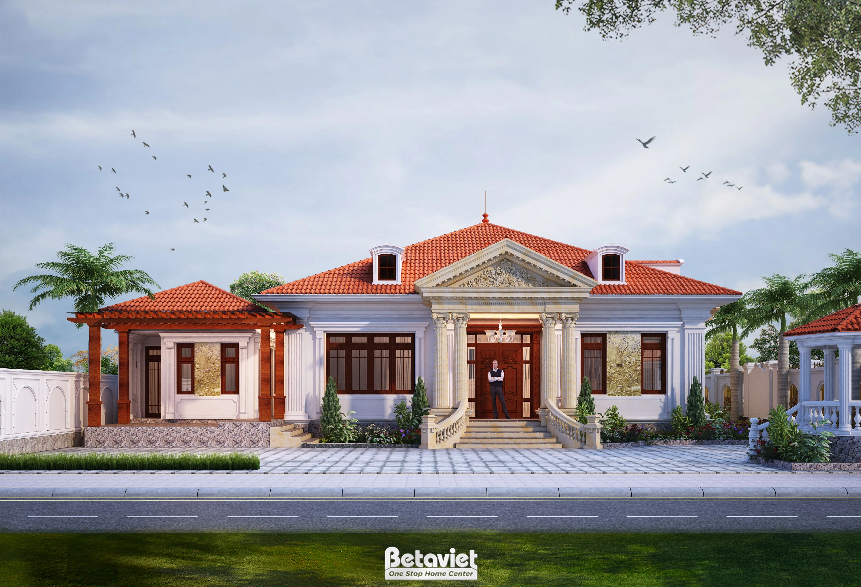 biệt thự 4 tầng