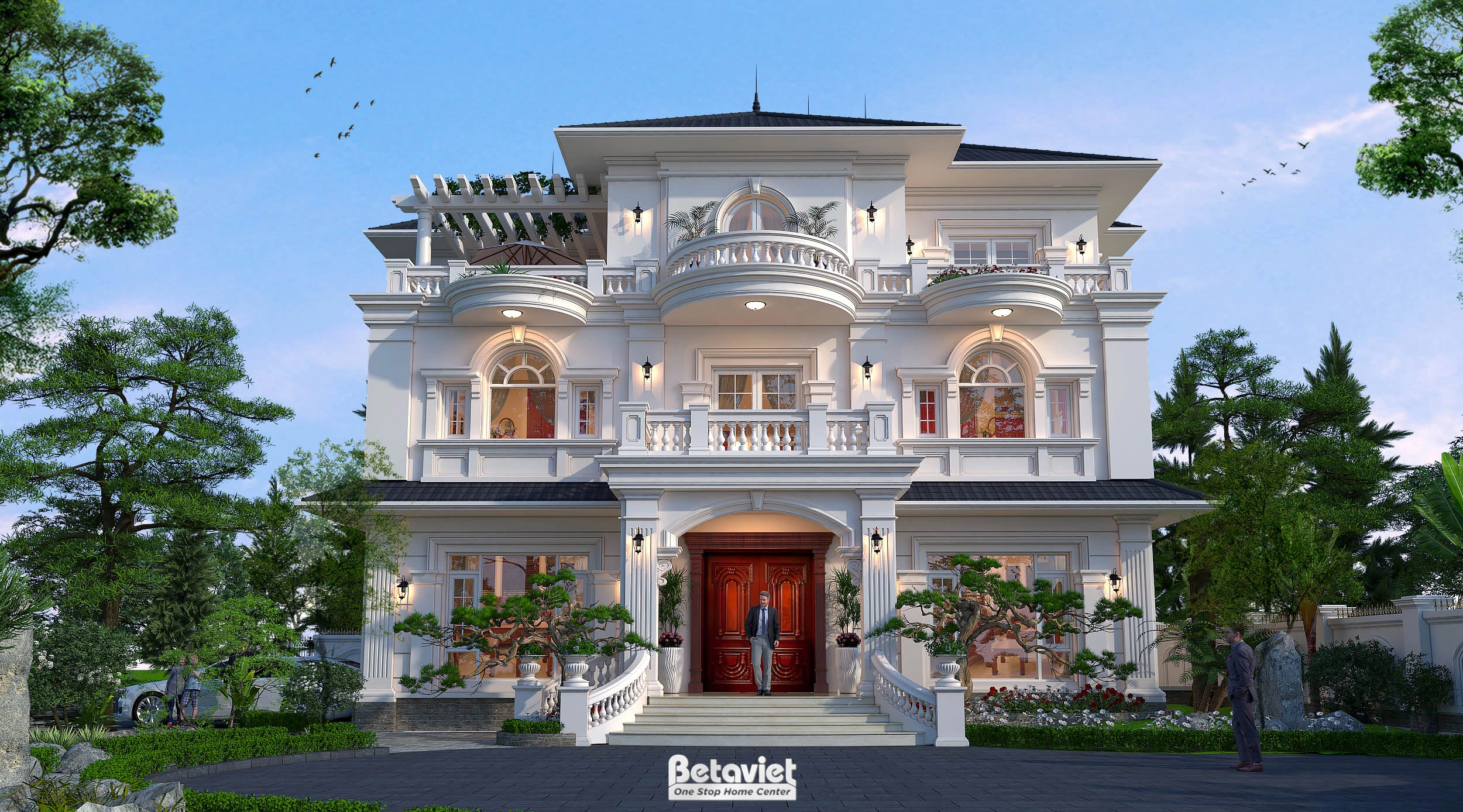 nhà hàng Sushi 4 tầng hiện đại tại Hà Nội