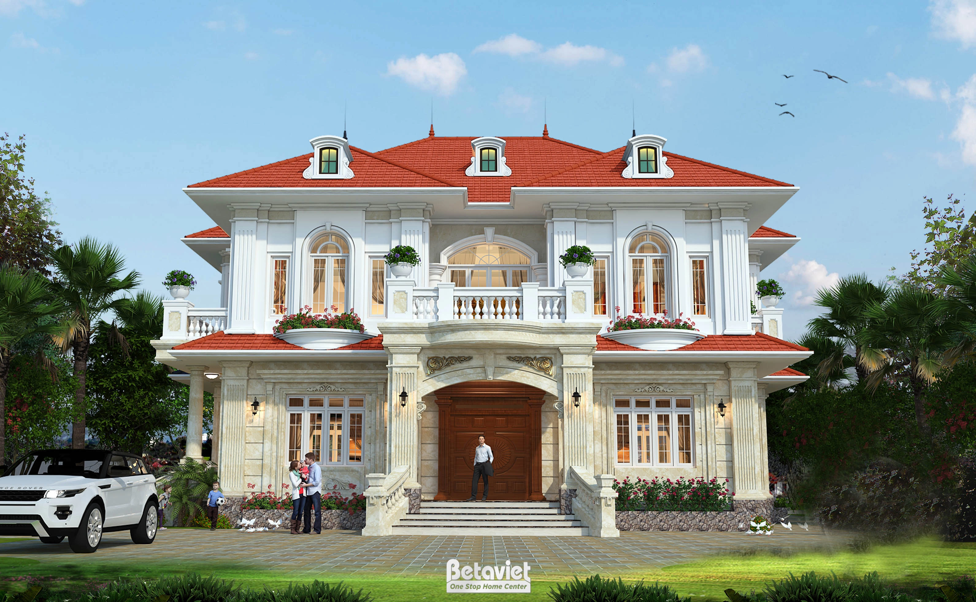 biệt thự phố 4 tầng phong cách hiện đại tại Thanh Hoá