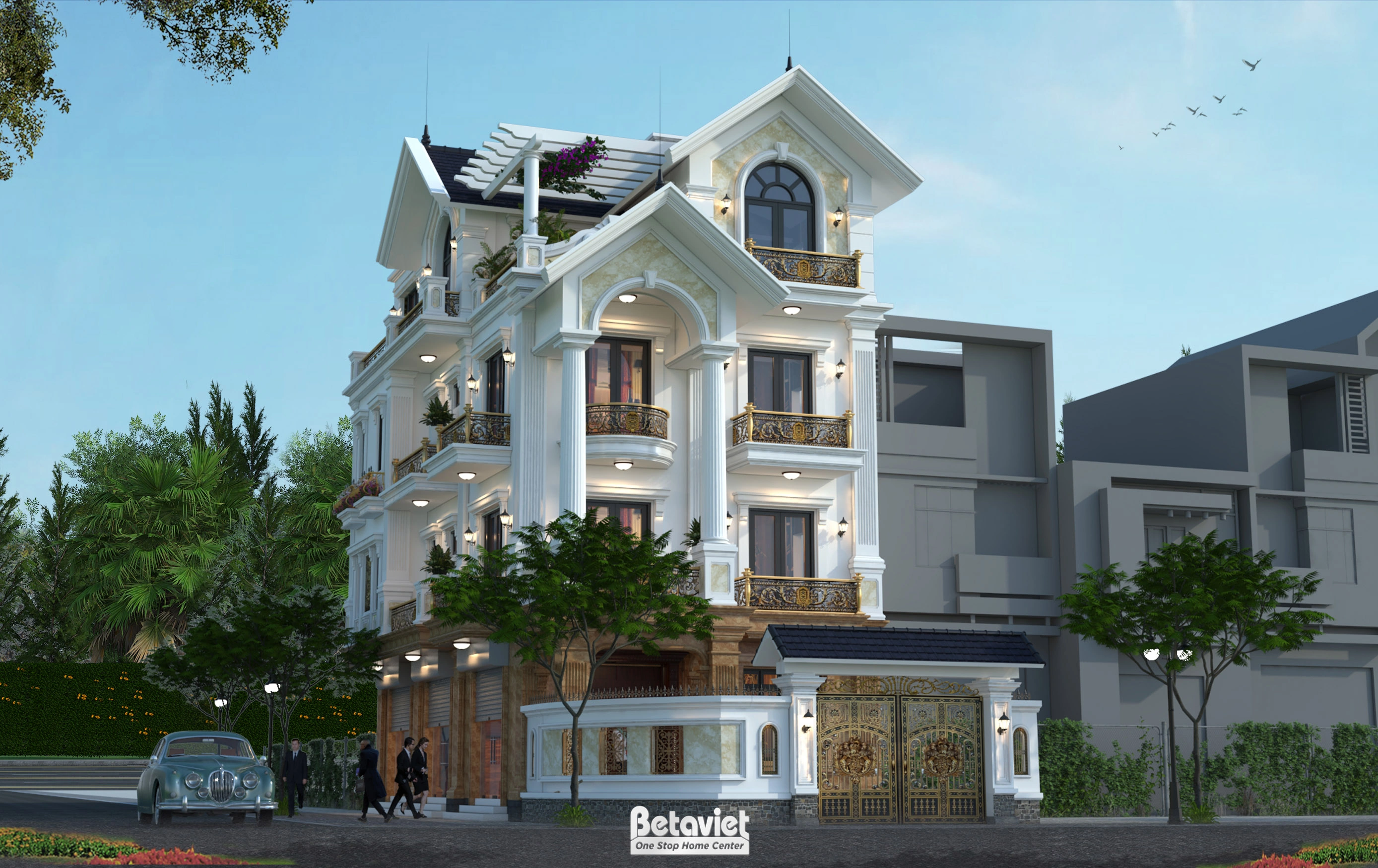 Biệt thự 5 tầng tân cổ điển tại Ninh Bình