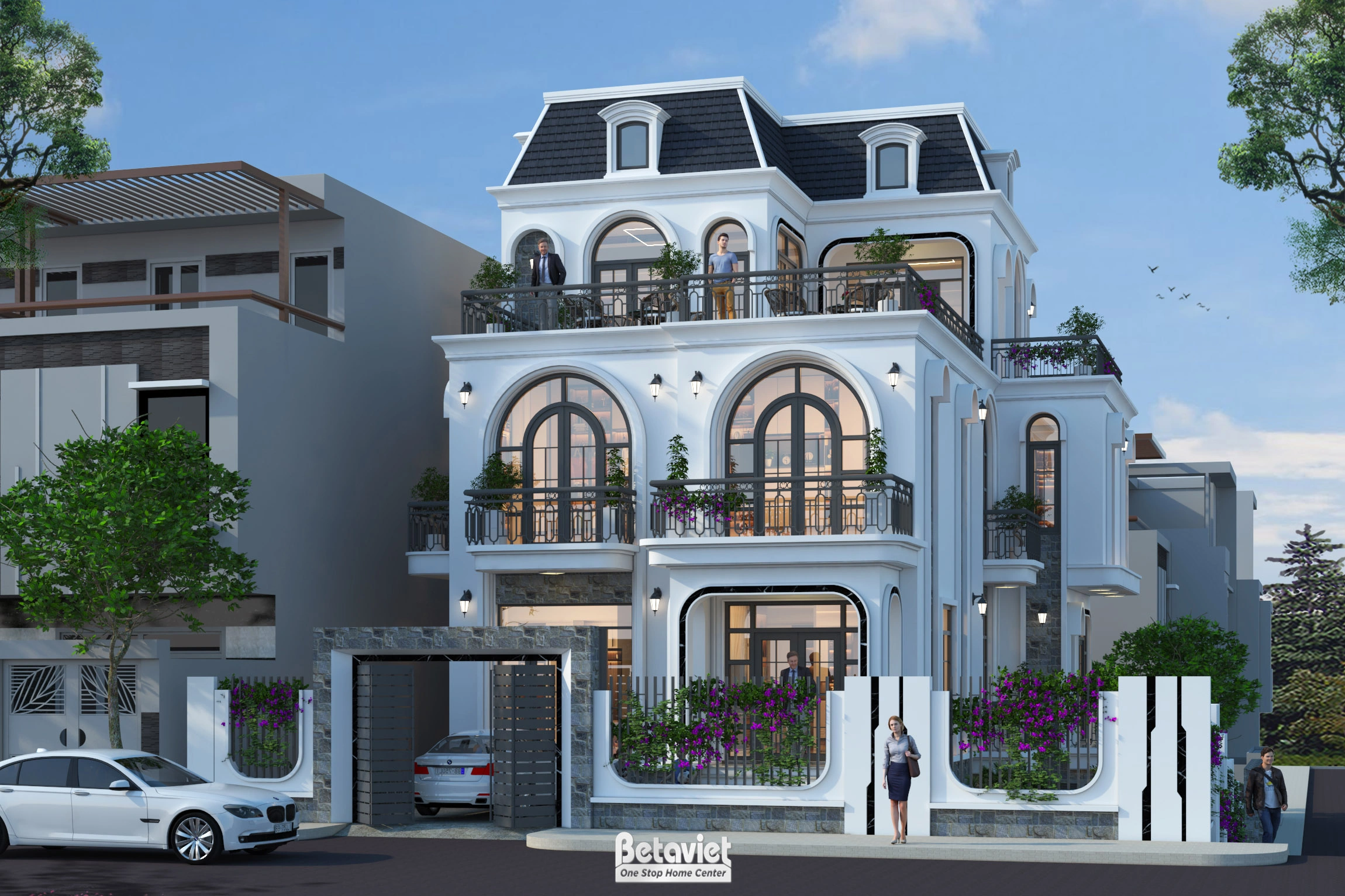 kiến trúc phong cách hiện đại trường tiểu học THPT