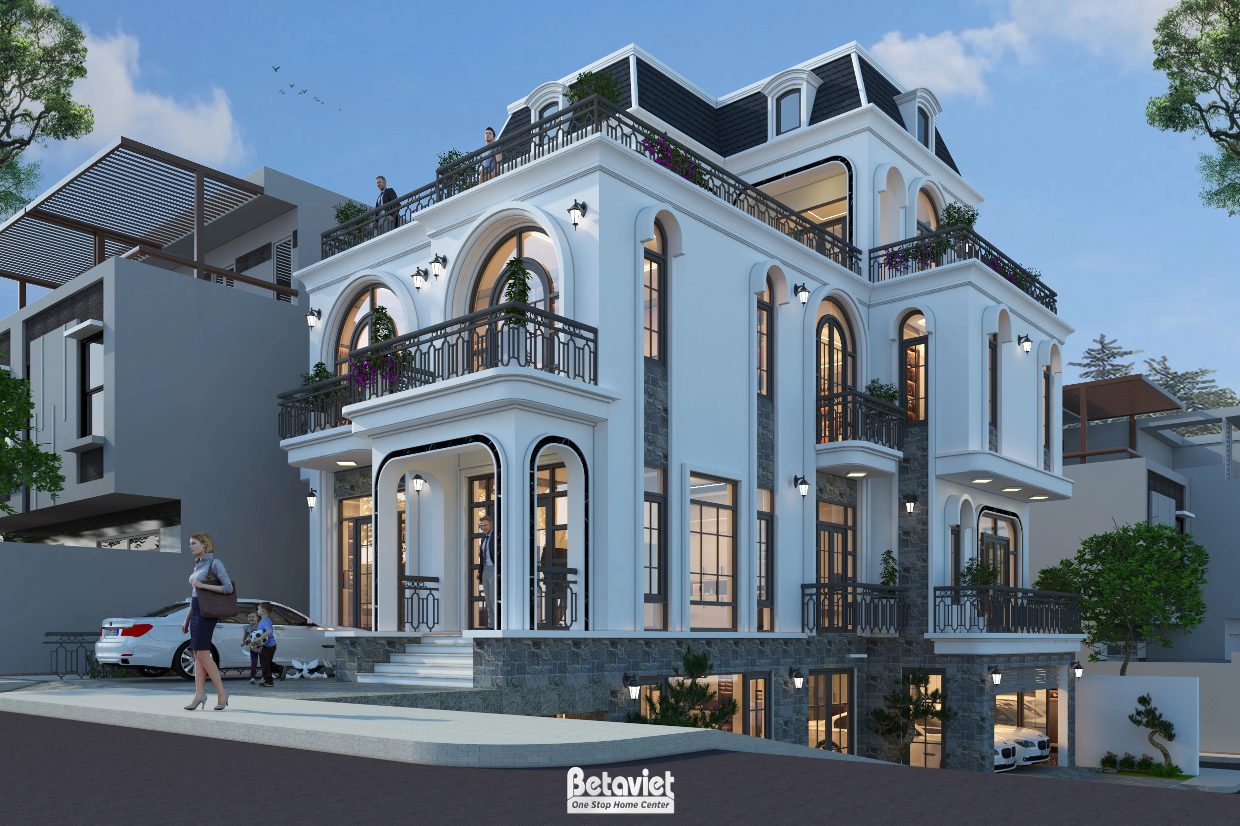 biệt thự 2 tầng