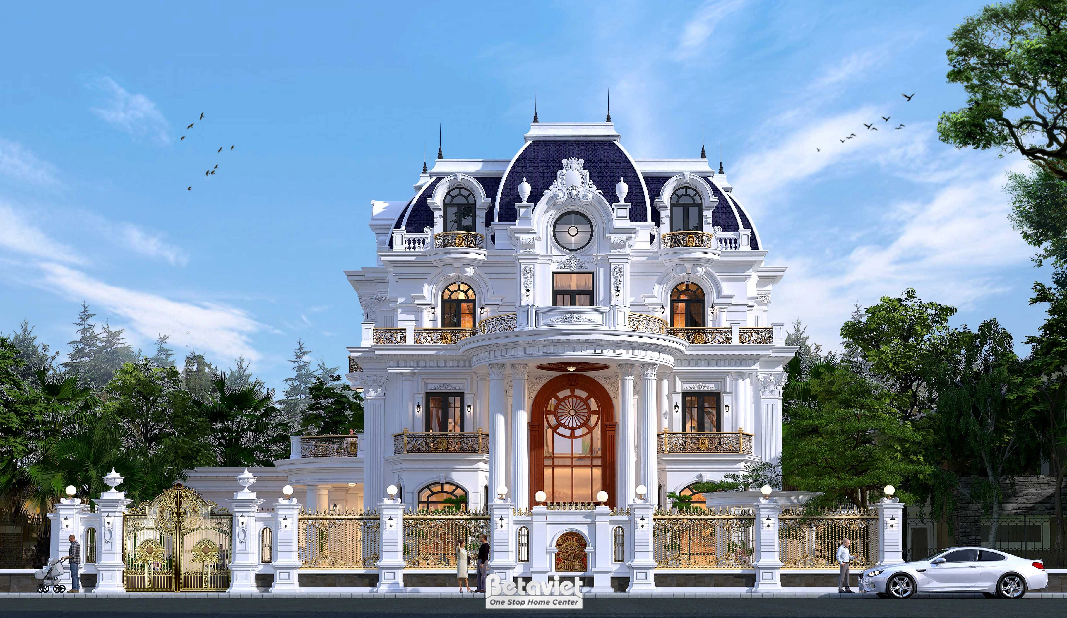 kiến trúc phong cách hiện đại trường mầm non TN1