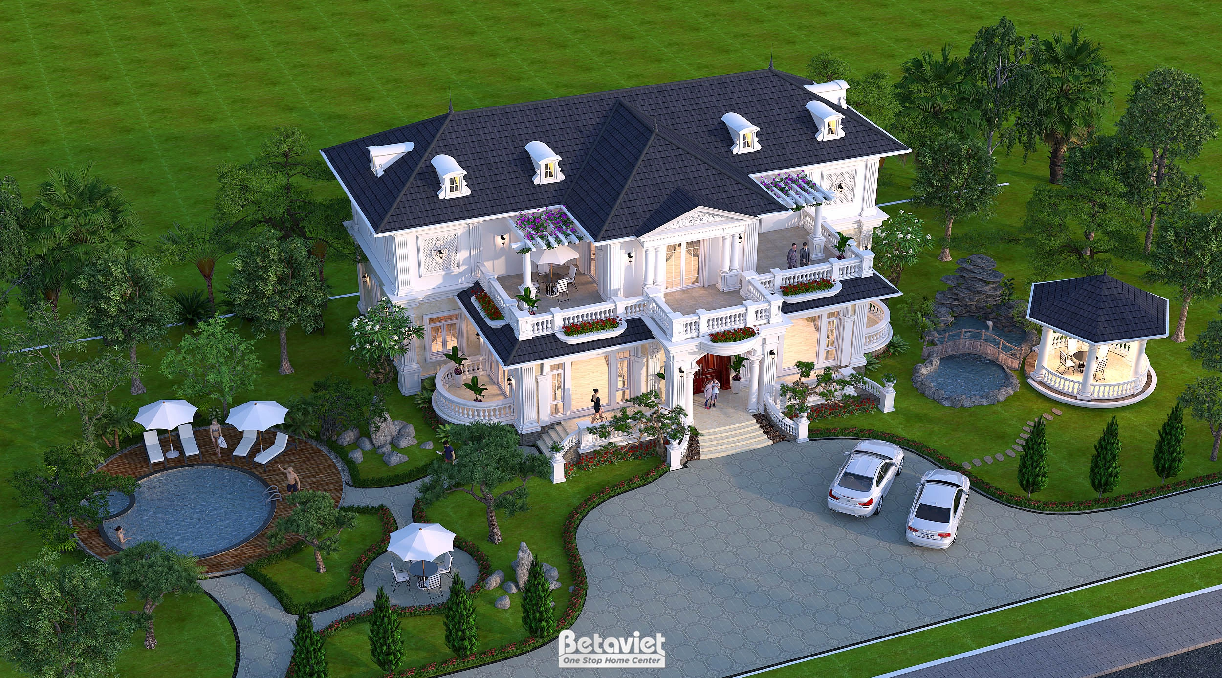nhà phố 3 tầng phong cách hiện đại tại Hưng Yên