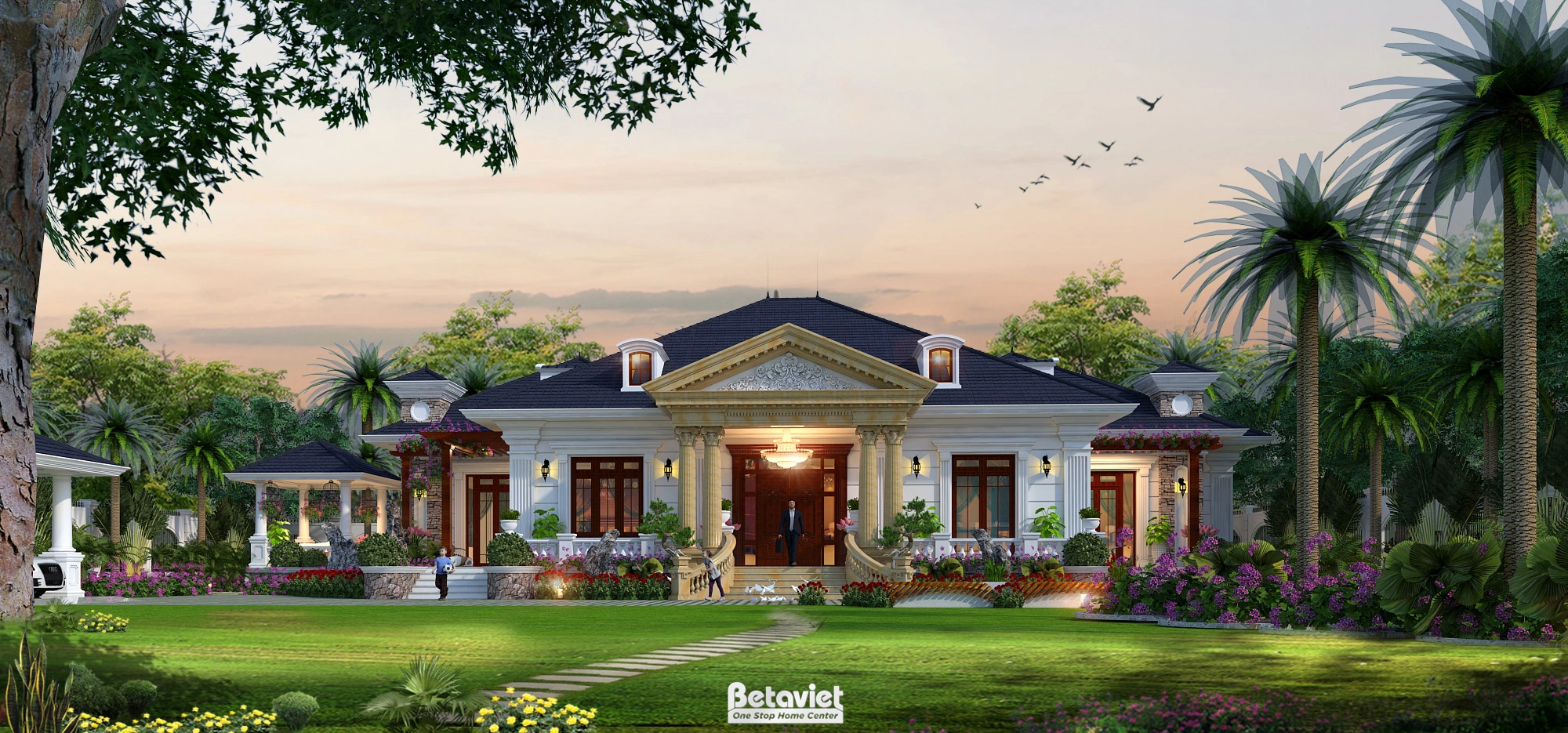 biệt thự 4 tầng