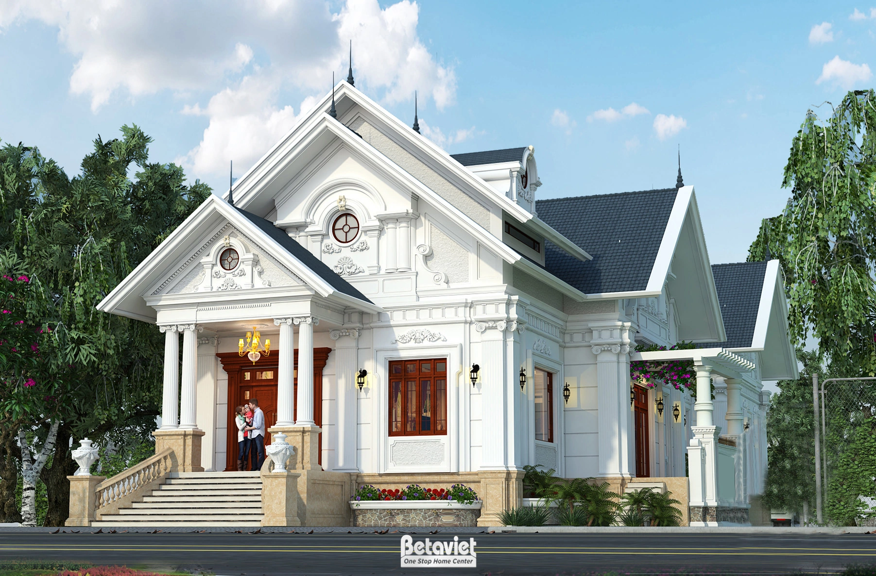 biệt thự 4 tầng