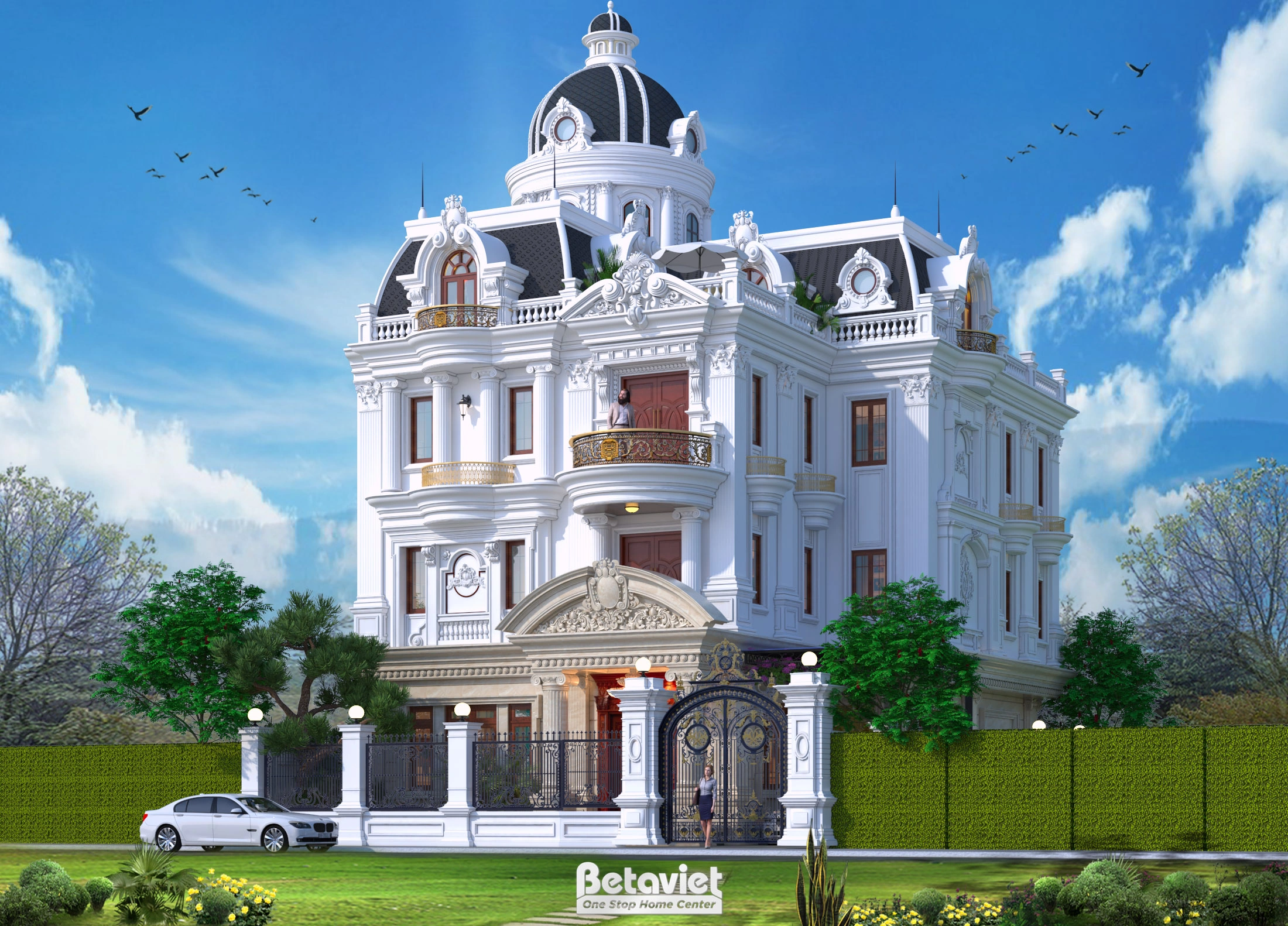 biệt thự 4 tầng