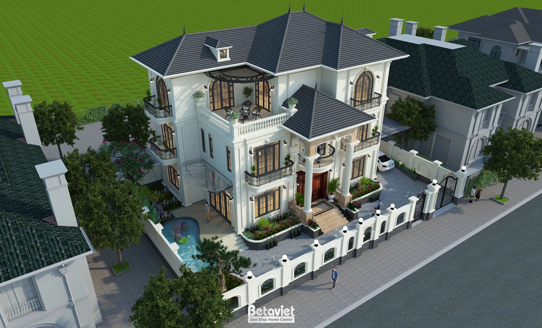 Mẫu thiết kế khách sạn hiện đại 7 tầng tại Hà Nội