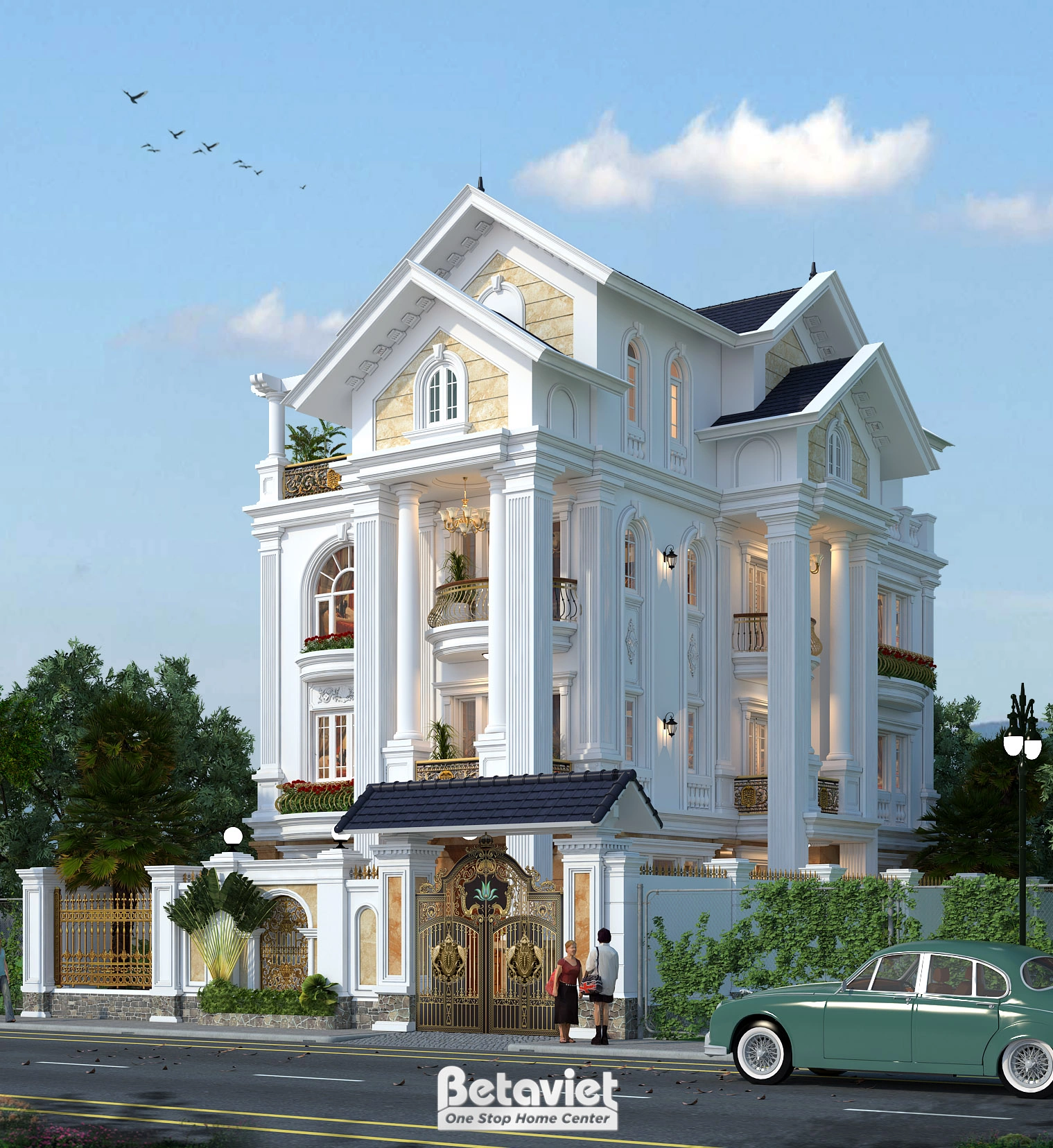 biệt thự 2 tầng