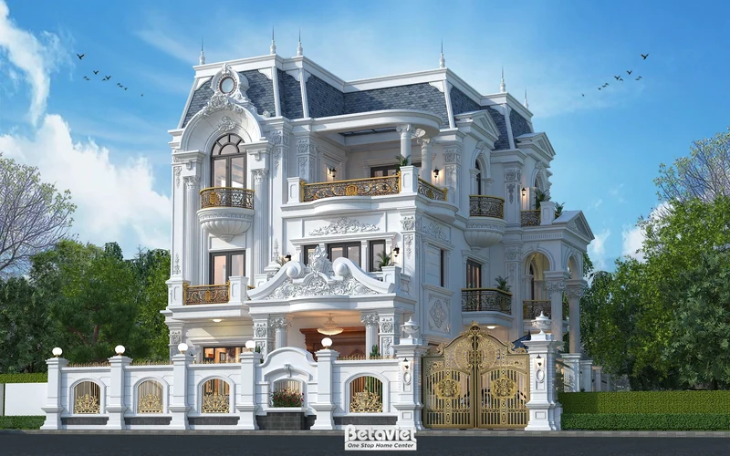 biệt thự phong cách hiện đại 3 tầng tại Bắc Ninh