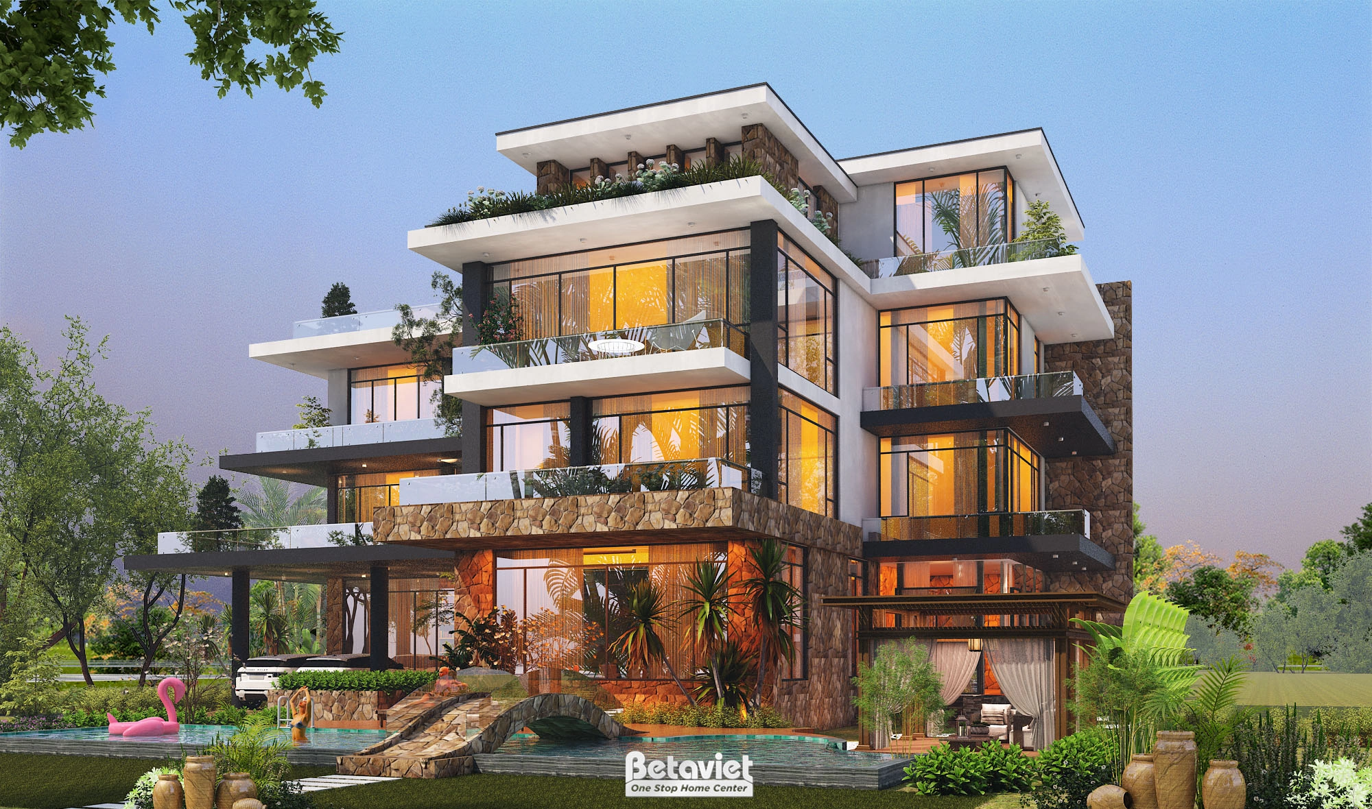 biệt thự 2 tầng