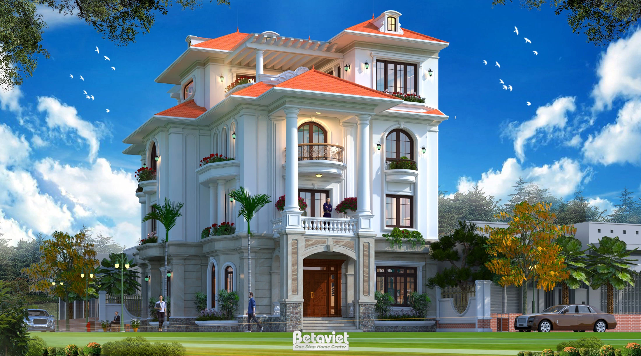 Biệt thự 3 tầng tân cổ điển tại Hà Nội