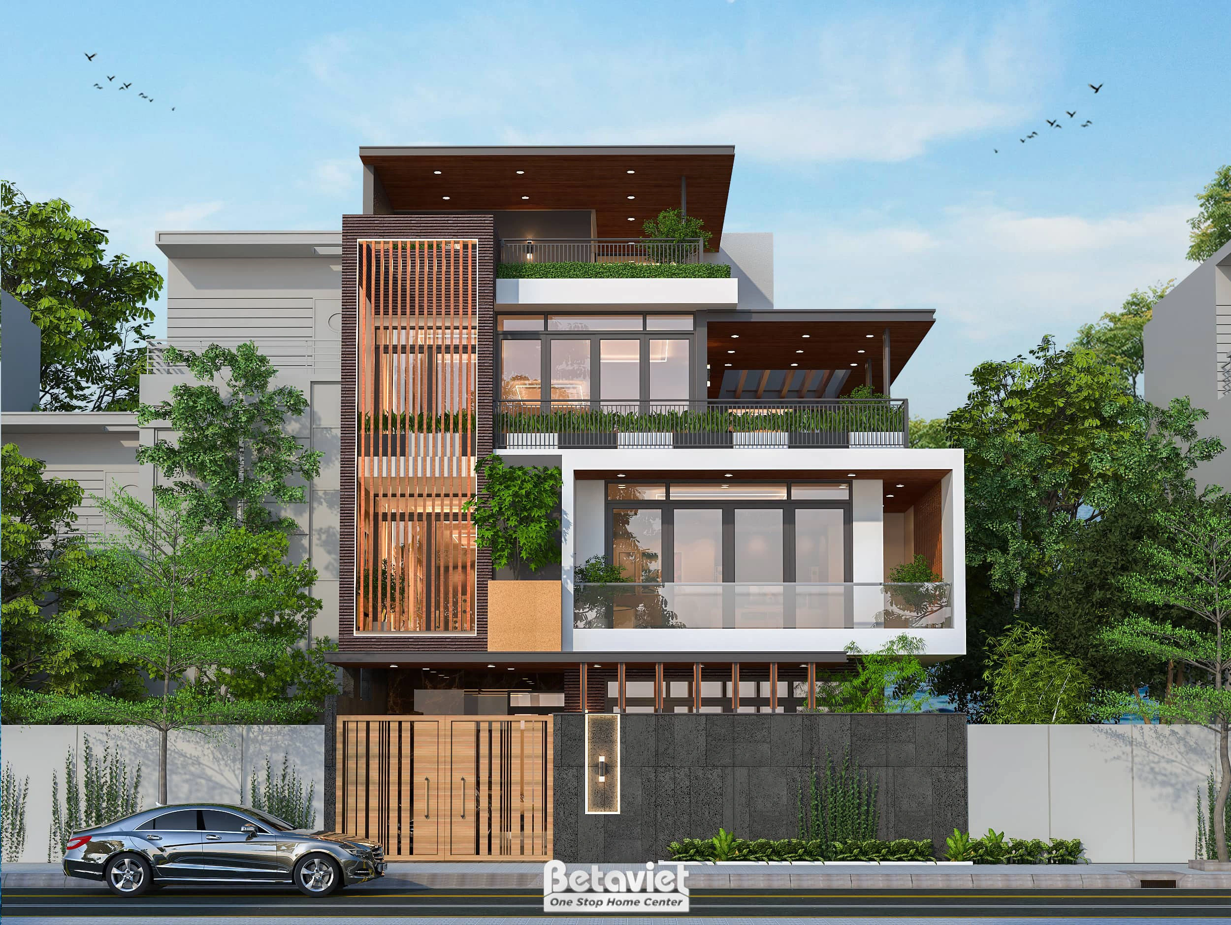 biệt thự 2 tầng