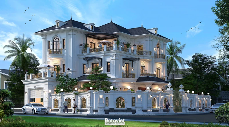 mẫu nhà biệt thự Minimalism 3 tầng tại Bắc Giang