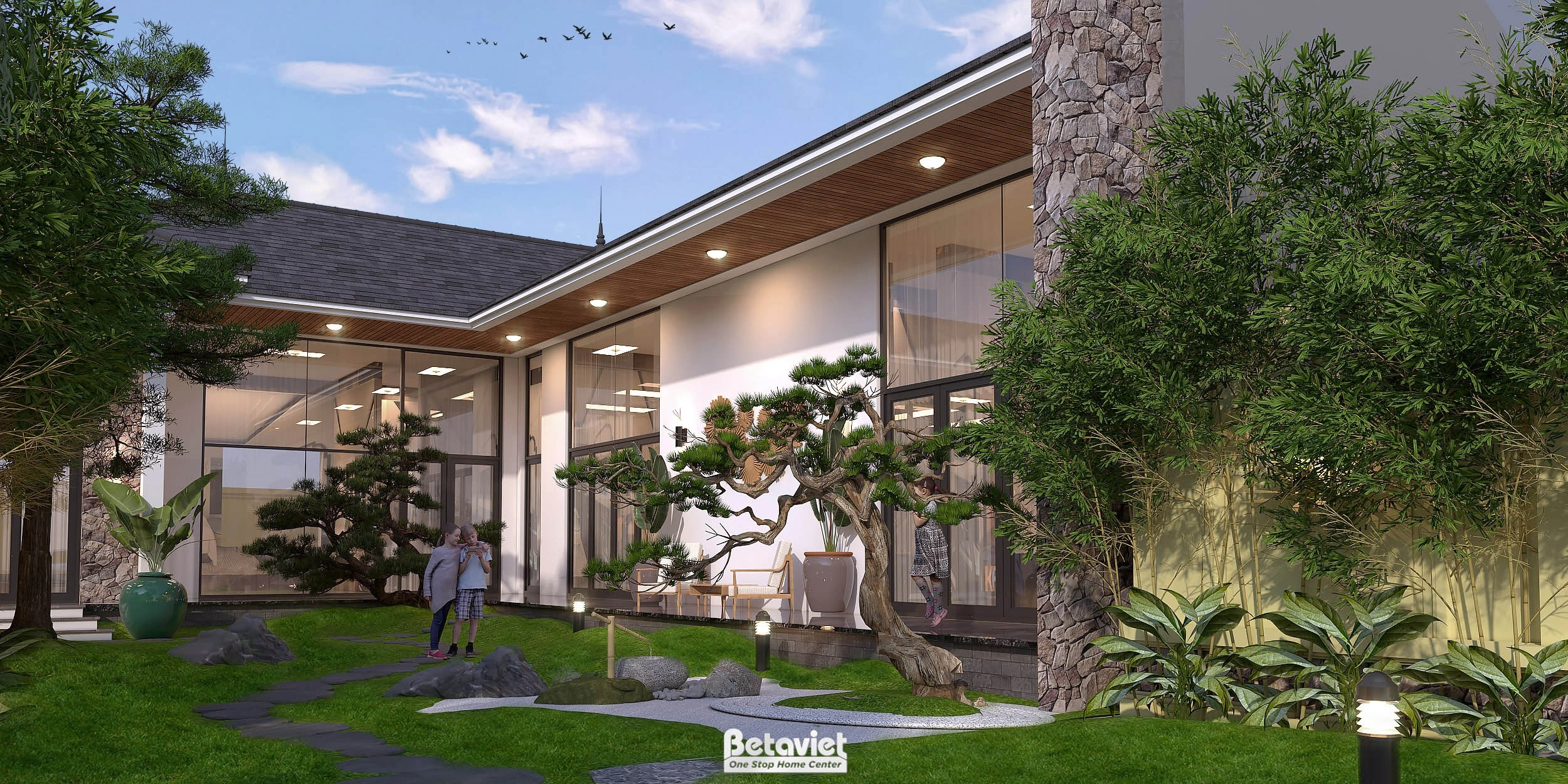 biệt thự 4 tầng