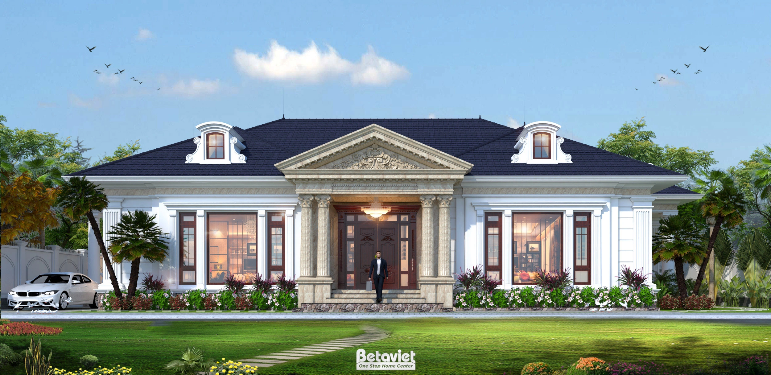 biệt thự 4 tầng