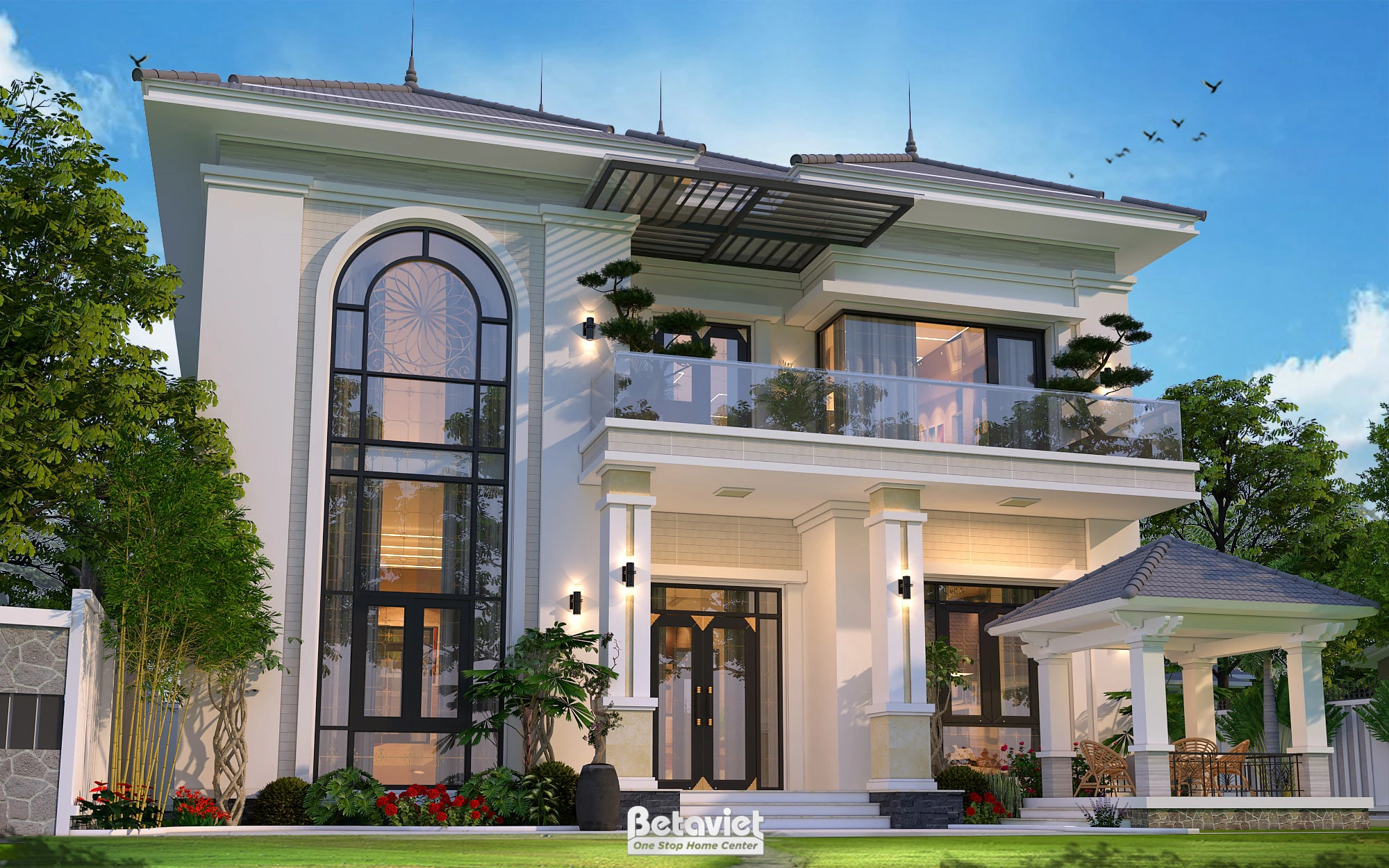 Mẫu thiết kế trường Mầm non Thời Thơ Ấu phong cách hiện đại