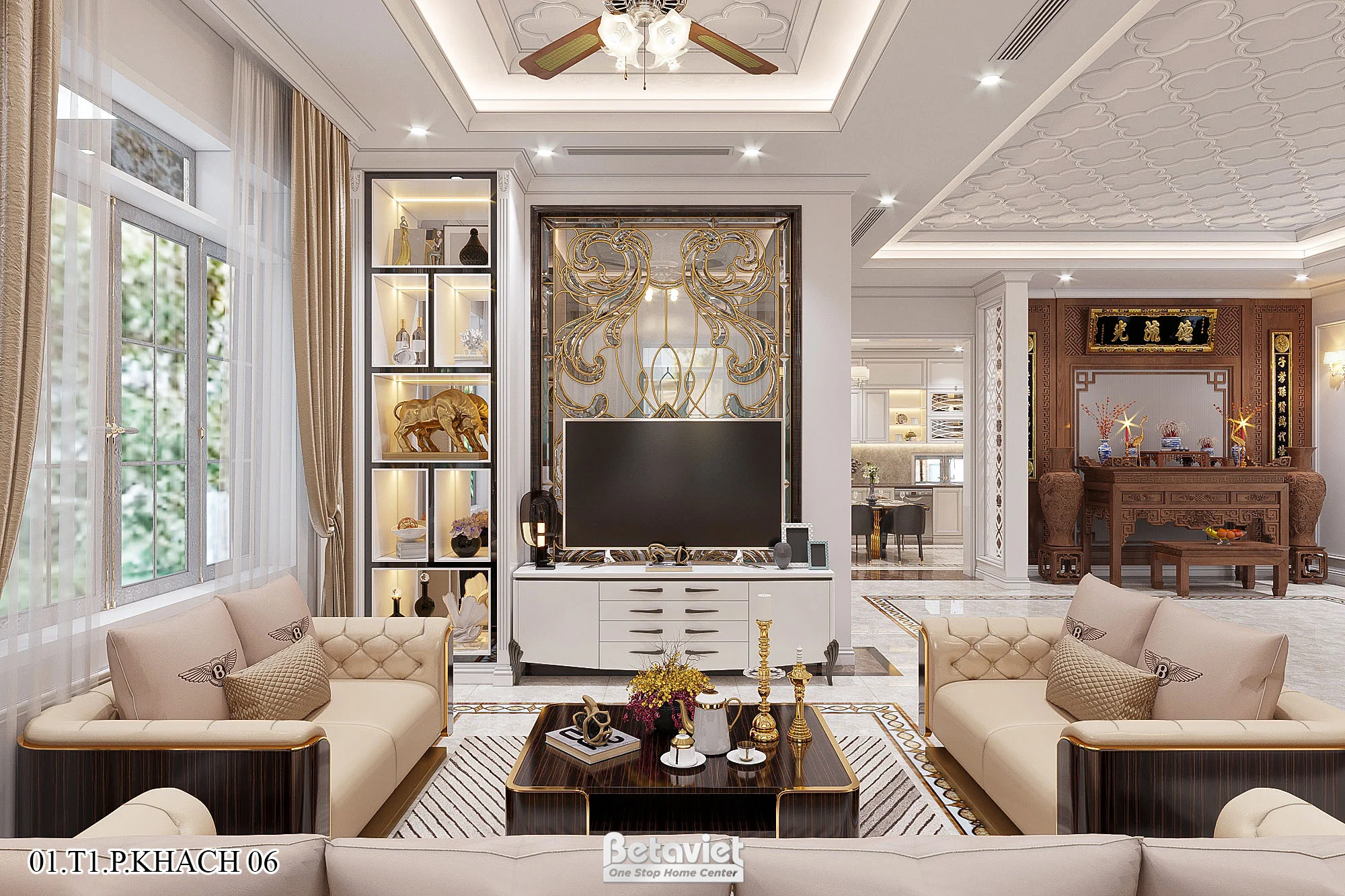 Phòng ngủ nữ biệt thự cao cấp