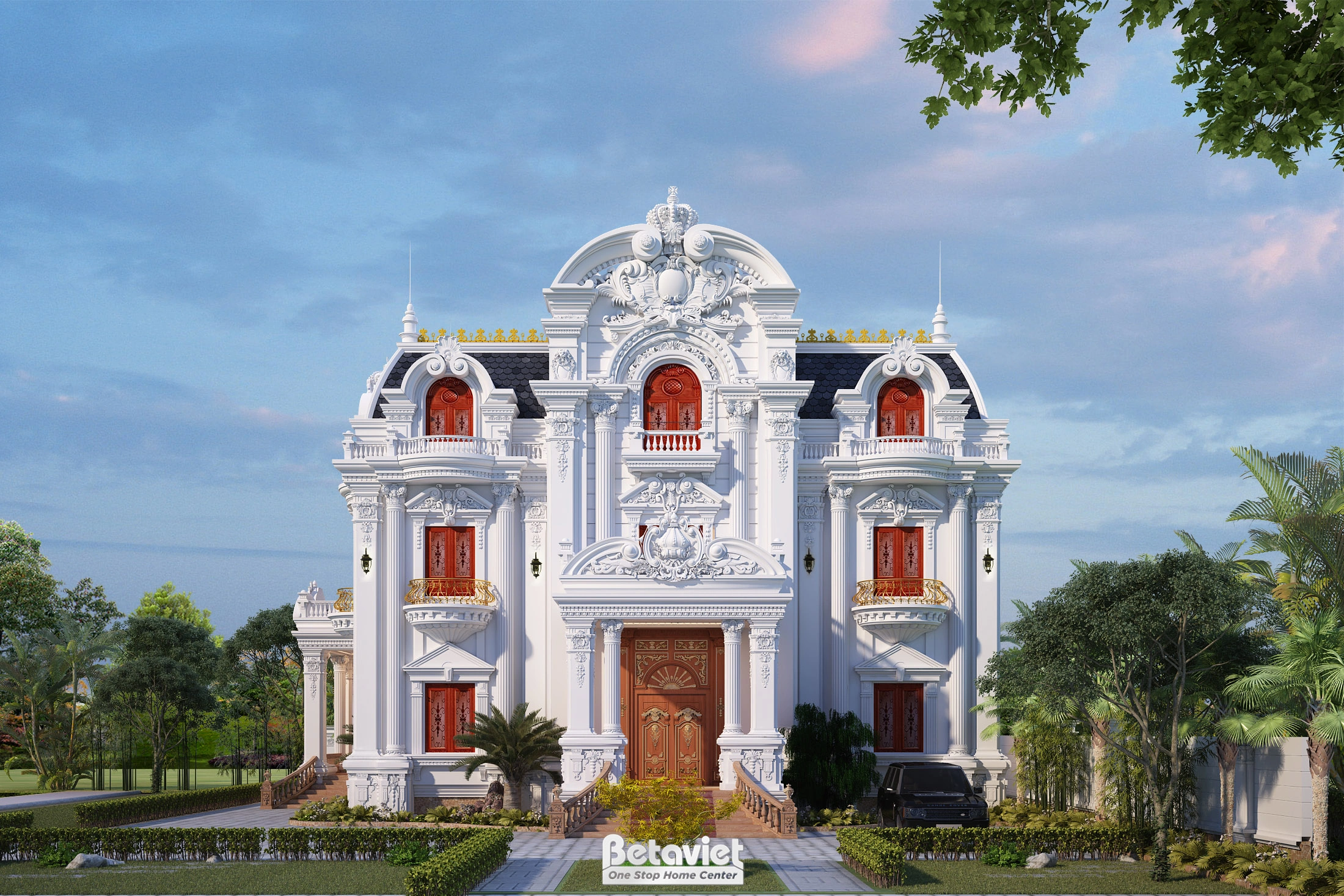 thiết kế lâu đài dinh thự