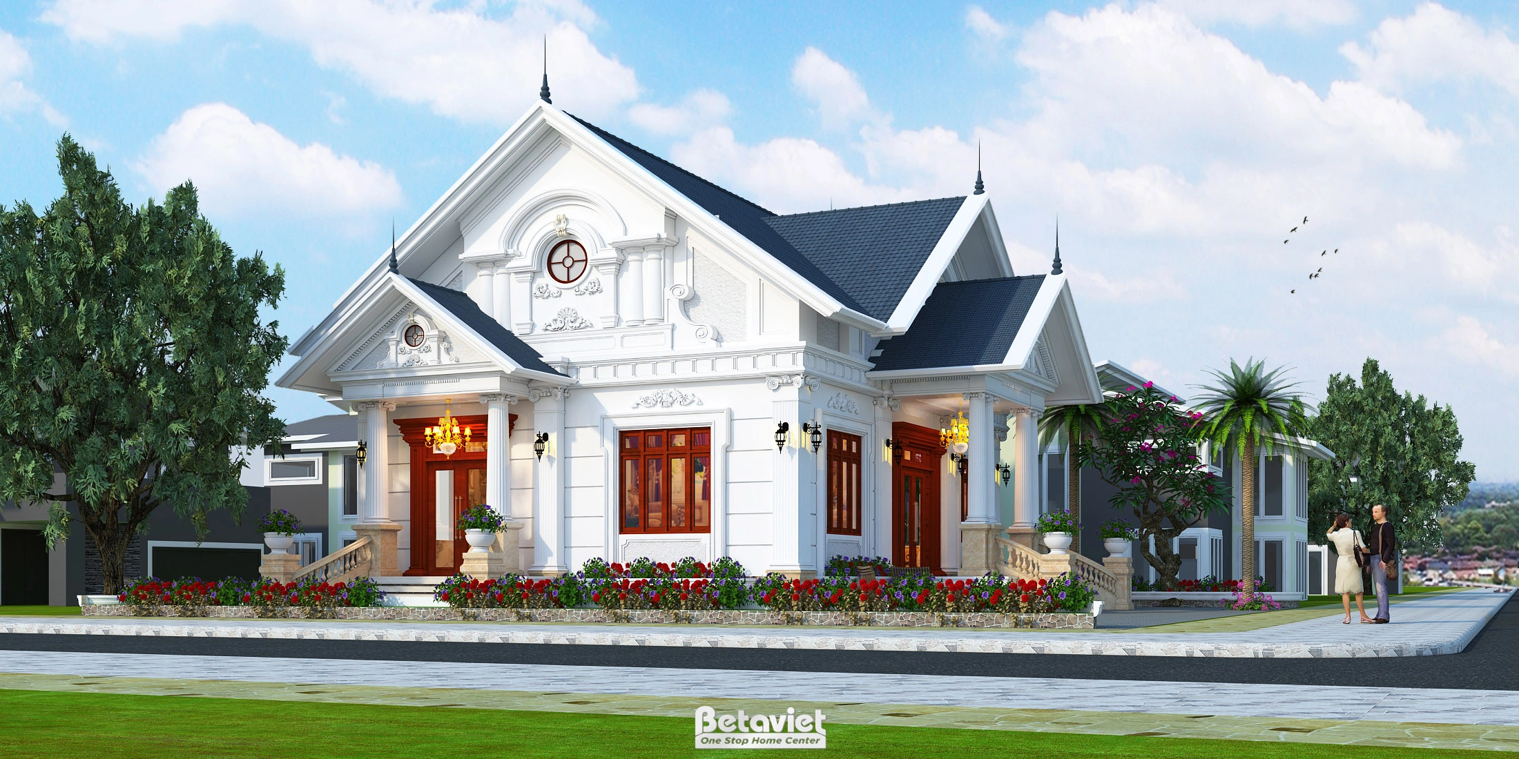 biệt thự 4 tầng