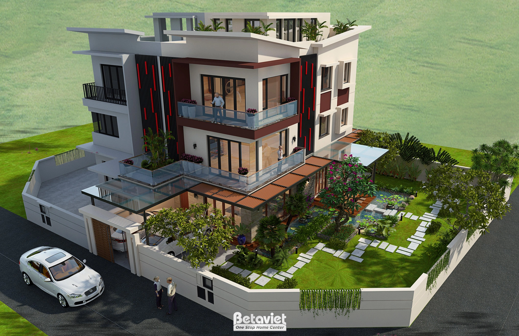 biệt thự phong cách tân cổ điển 2 tầng tại Cà Mau