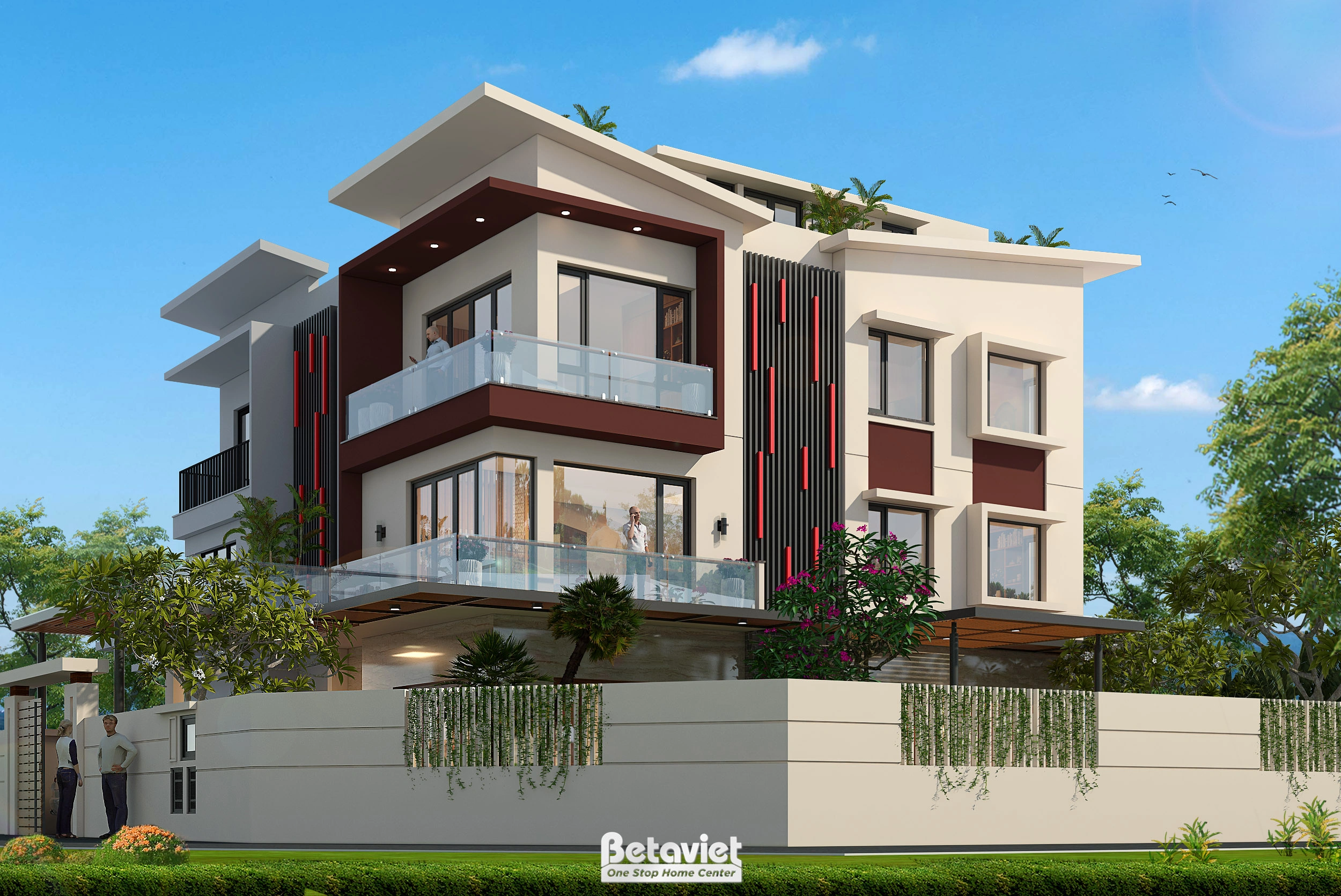 biệt thự 2 tầng