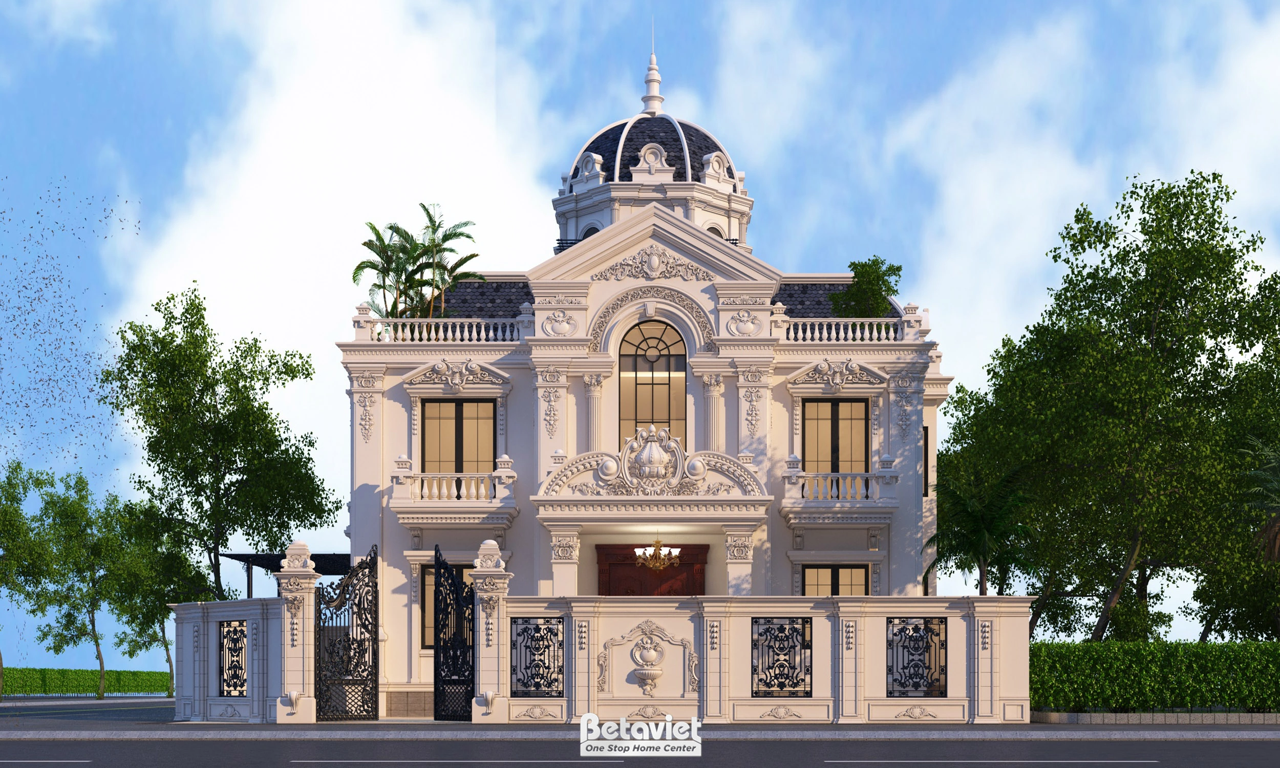 biệt thự 4 tầng