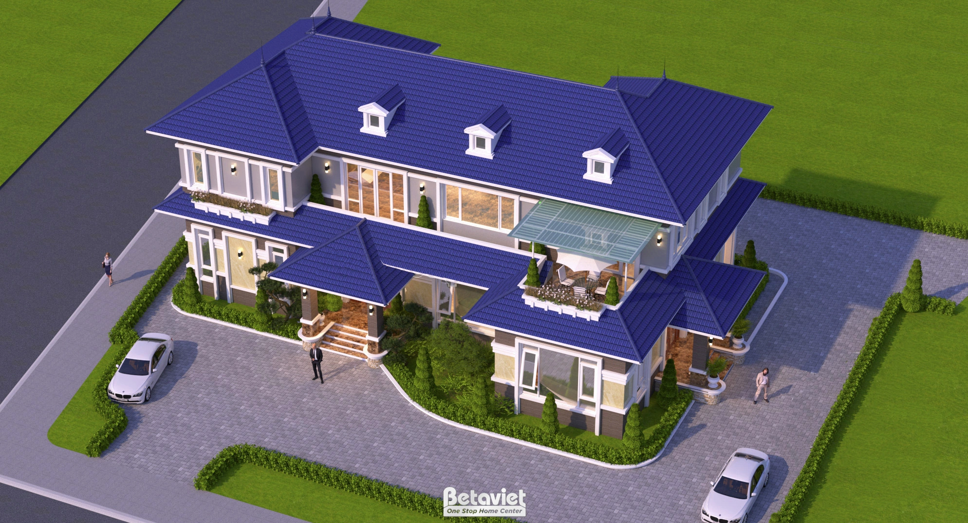 biệt thự 4 tầng