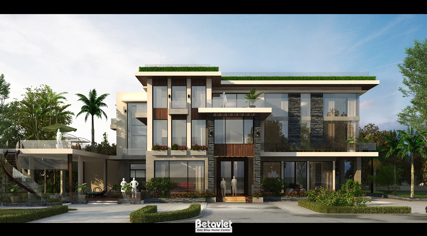 lâu đài 4 tầng phong cách tân cổ điển kiểu pháp tại Thanh Hoá