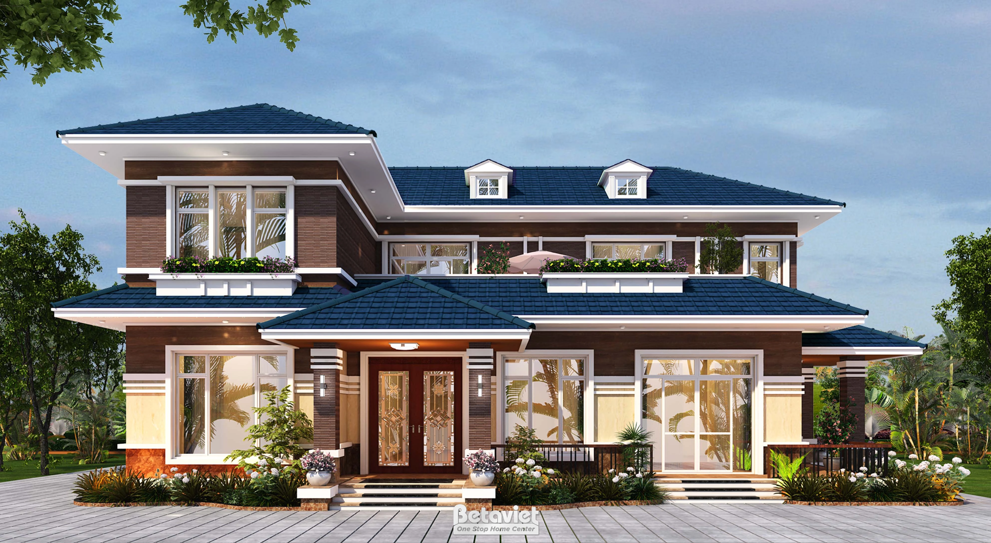 biệt thự 4 tầng