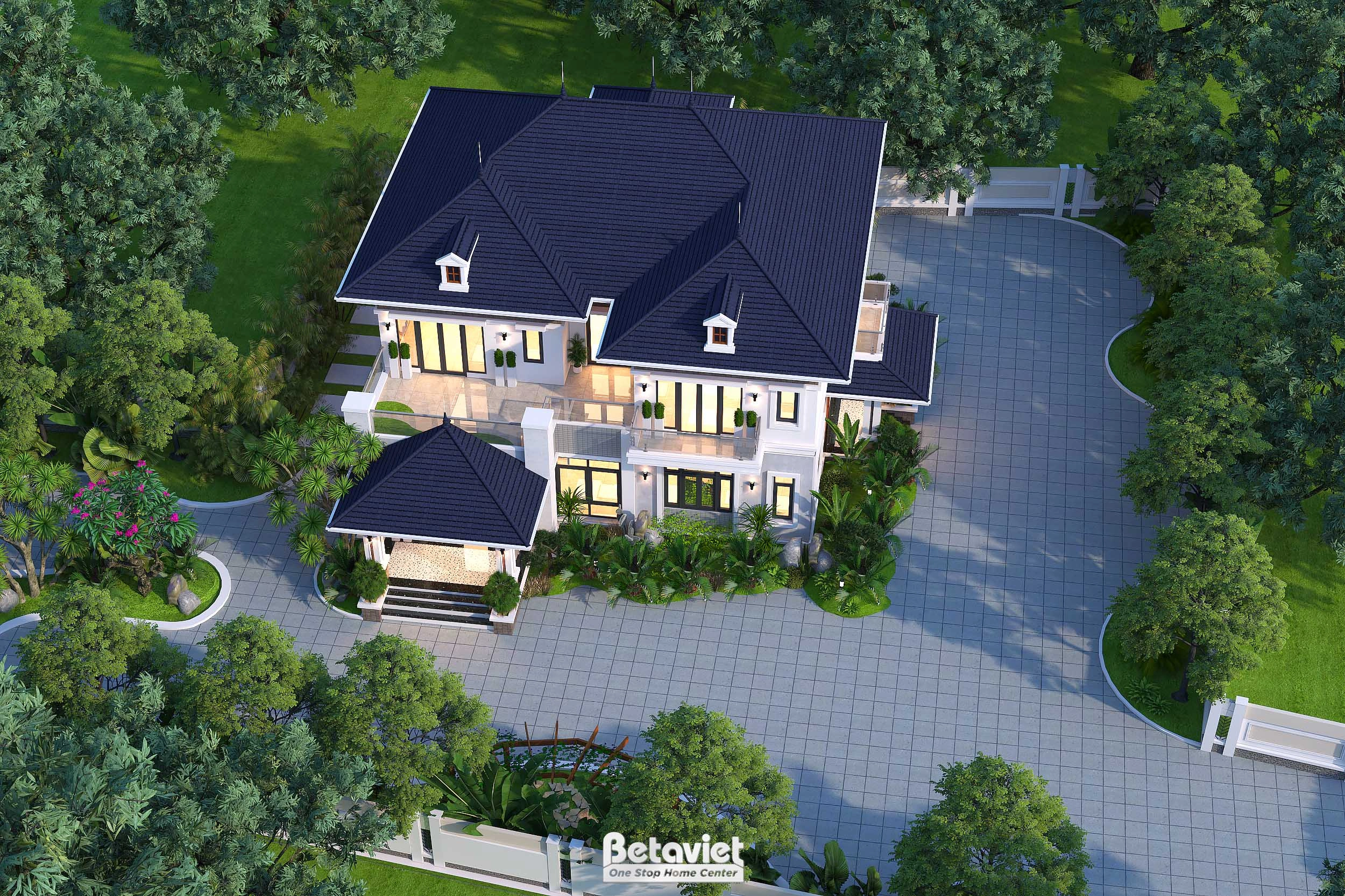 biệt thự 4 tầng