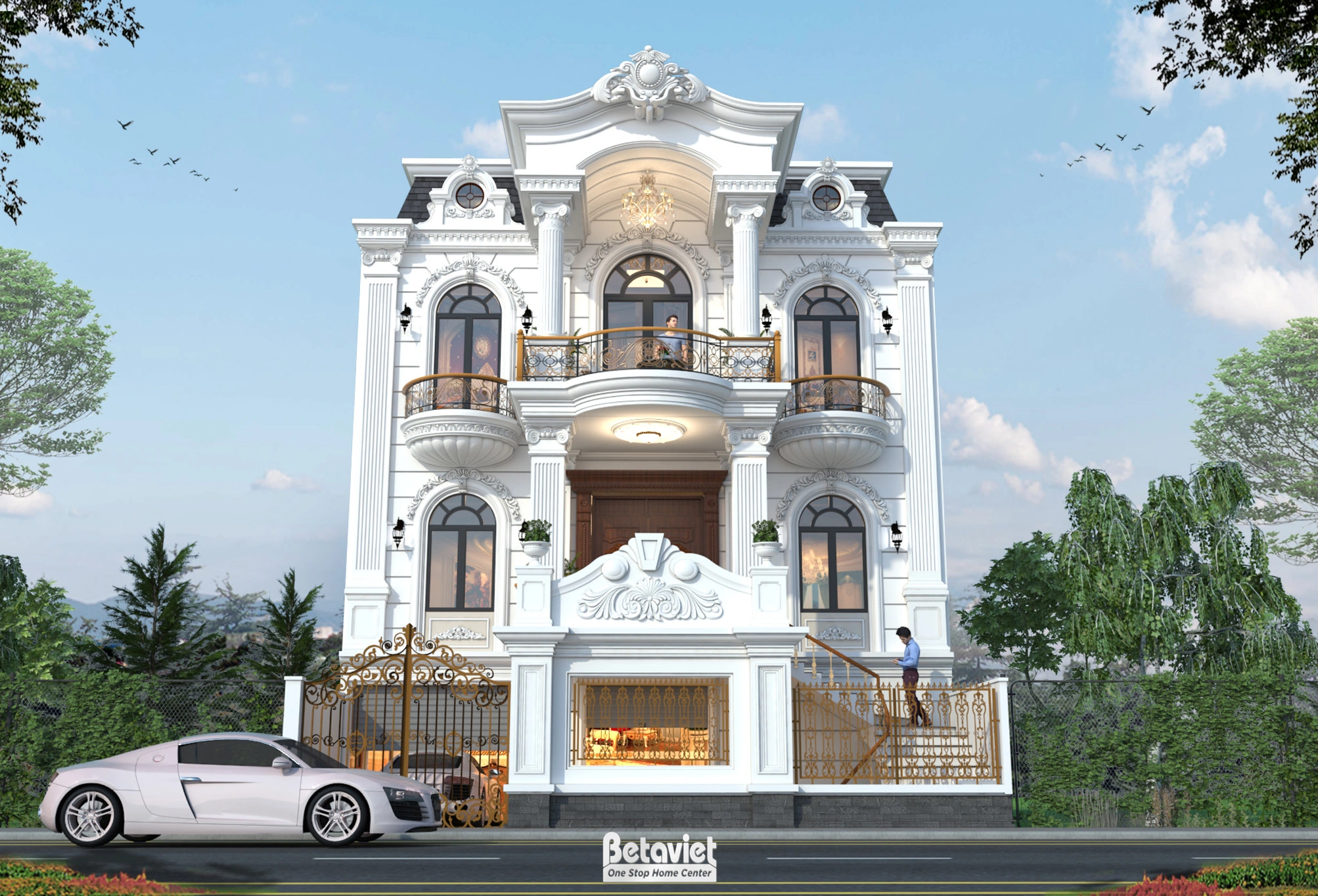 trụ sở văn phòng 7 tầng phong cách hiện đại tại Bắc Ninh