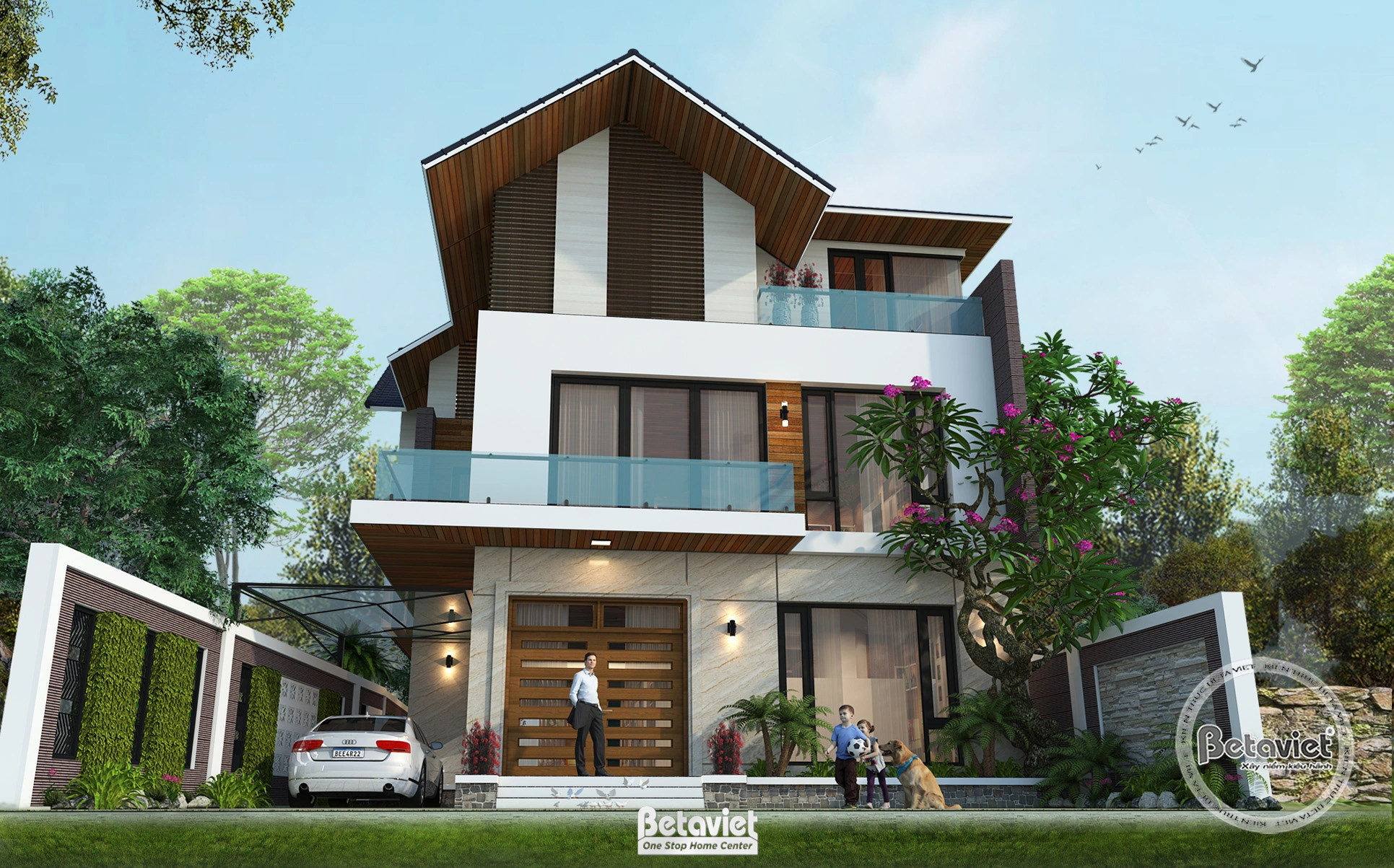 nhà phố 4 tầng phong cách hiện đại tại Hải Phòng