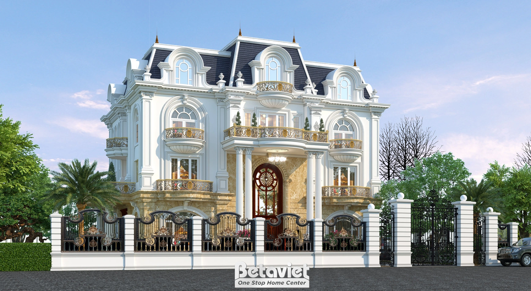 biệt thự 4 tầng