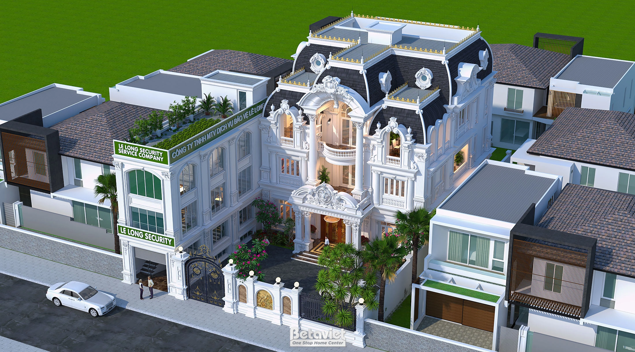 biệt thự 4 tầng