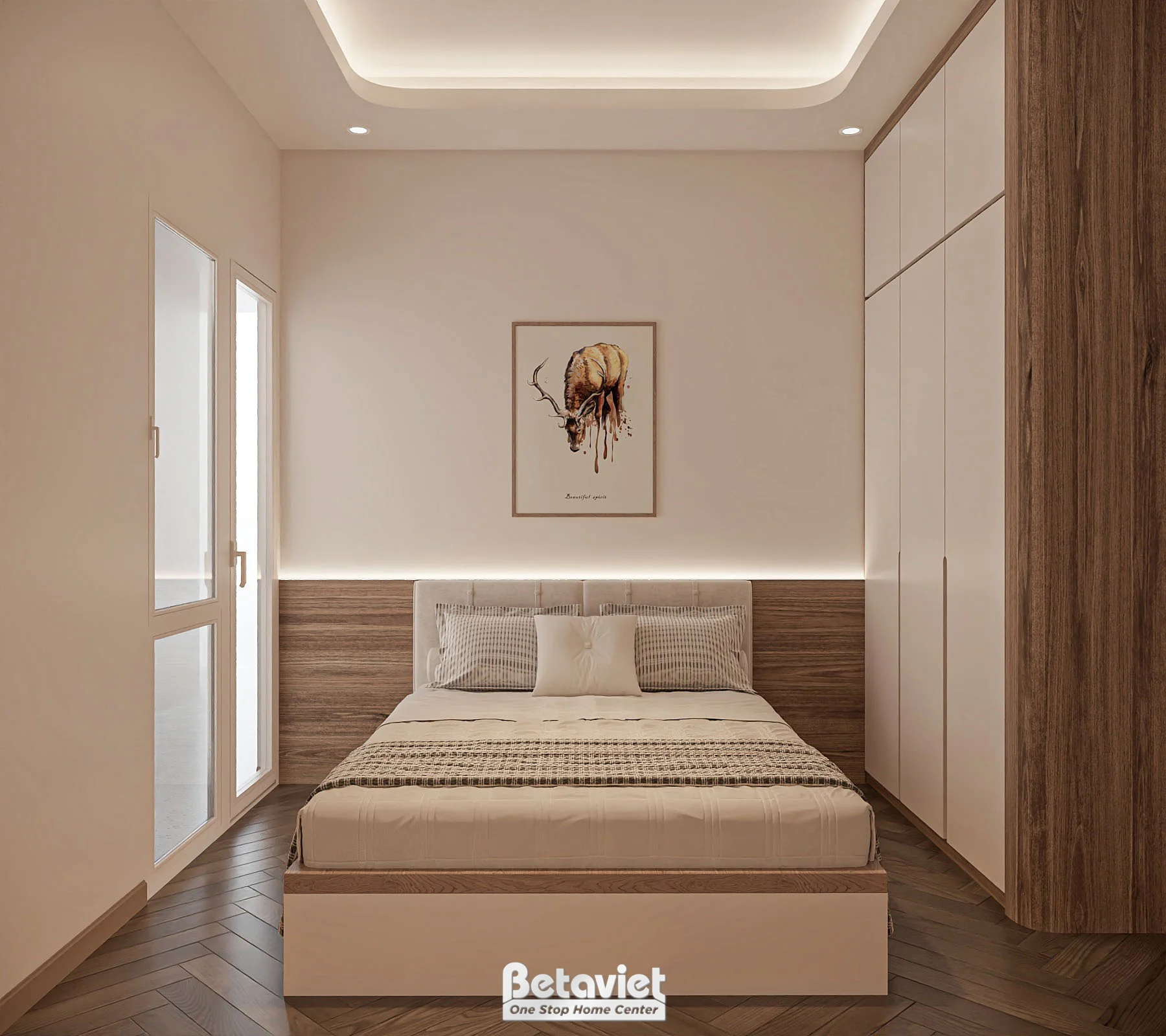 Phòng ngủ master biệt thự sang trọng