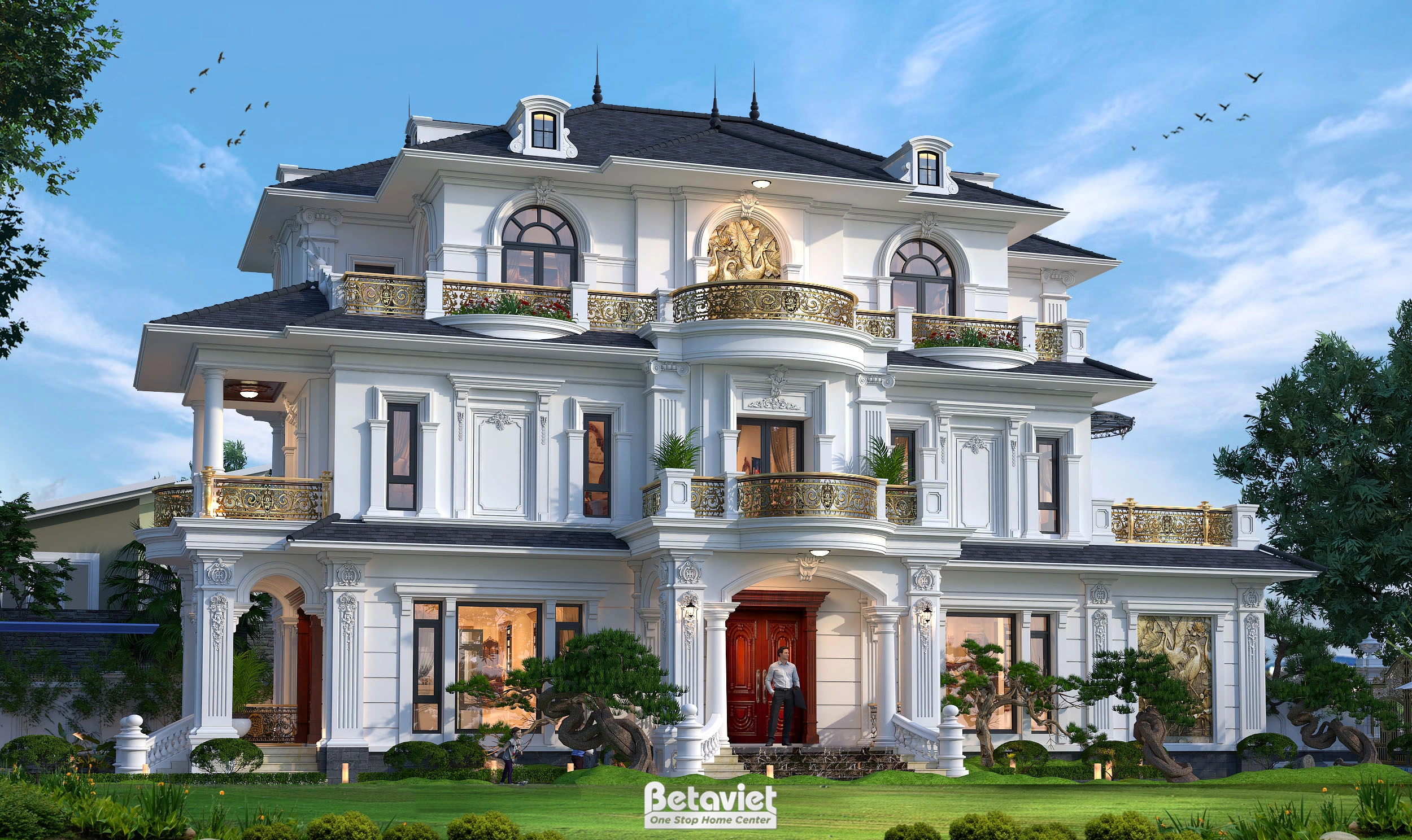 khách sạn hiện đại 7 tầng phong cách hiện đại tại Hà Nội