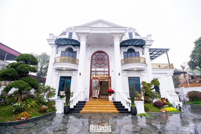 TC: xây dựng trọn gói biệt thự tân cổ điển 2 tầng 382m2 tại Hà Nội -