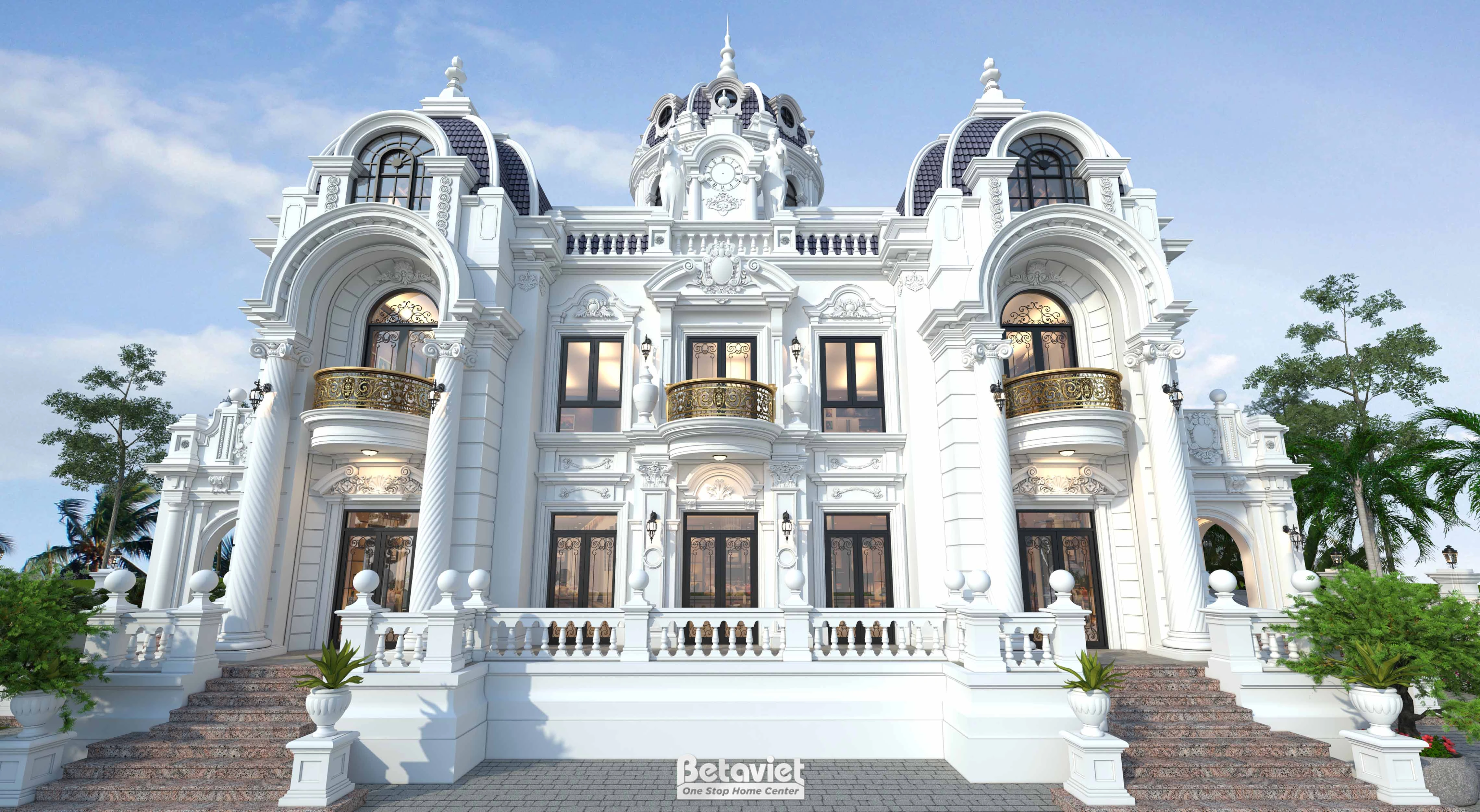 thiết kế lâu đài dinh thự