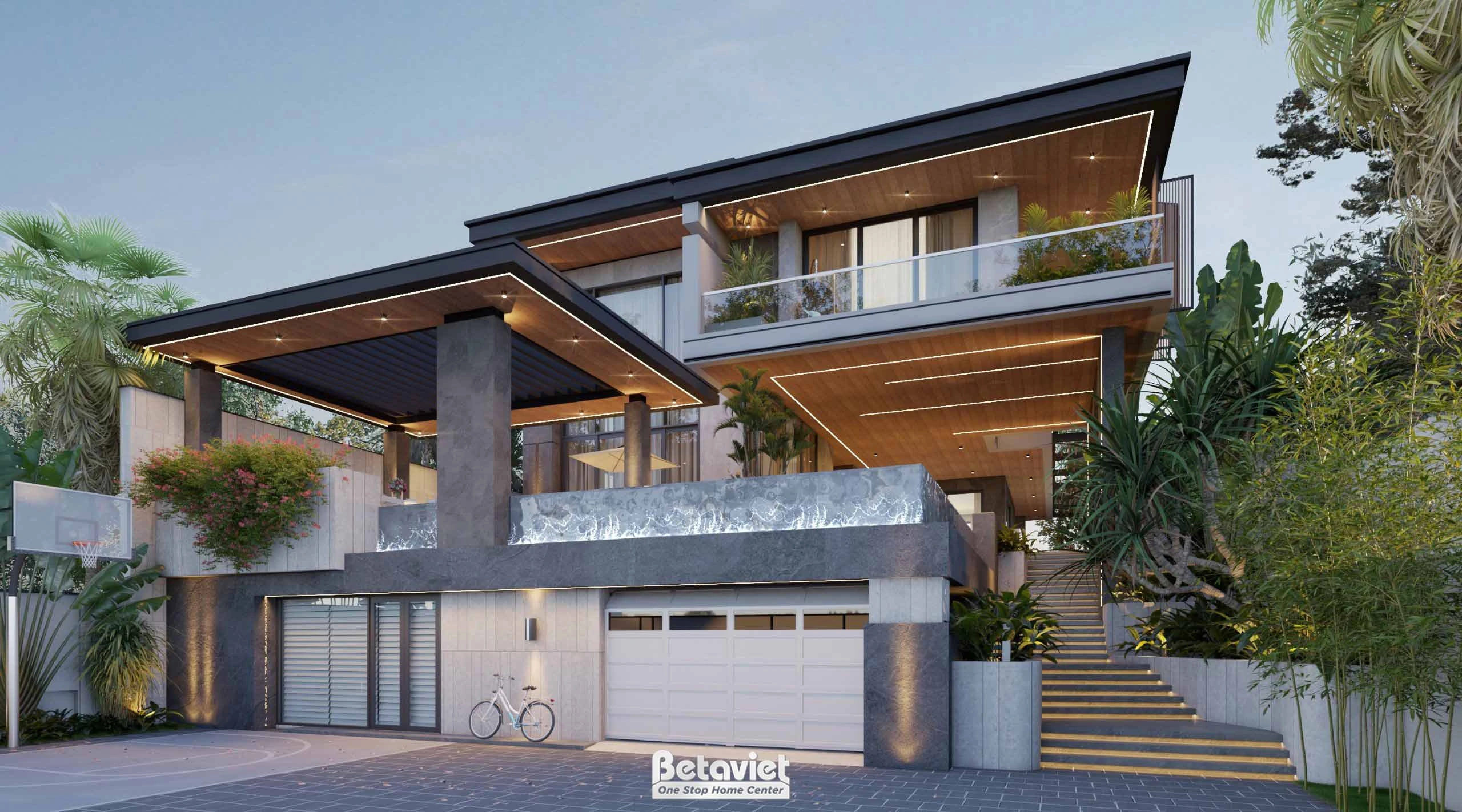 biệt thự 2 tầng