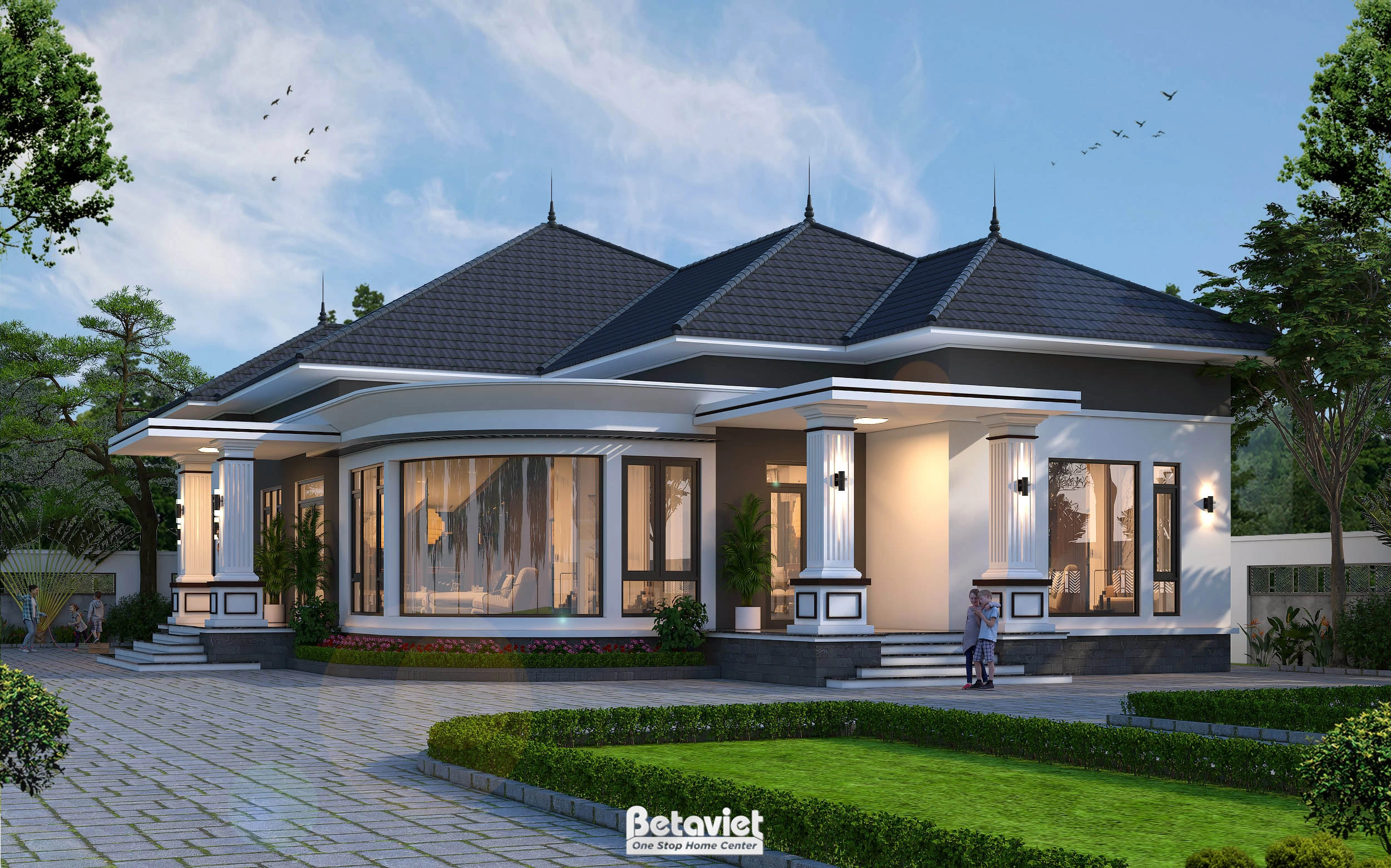 trụ sở văn phòng 7 tầng phong cách hiện đại tại Bắc Ninh