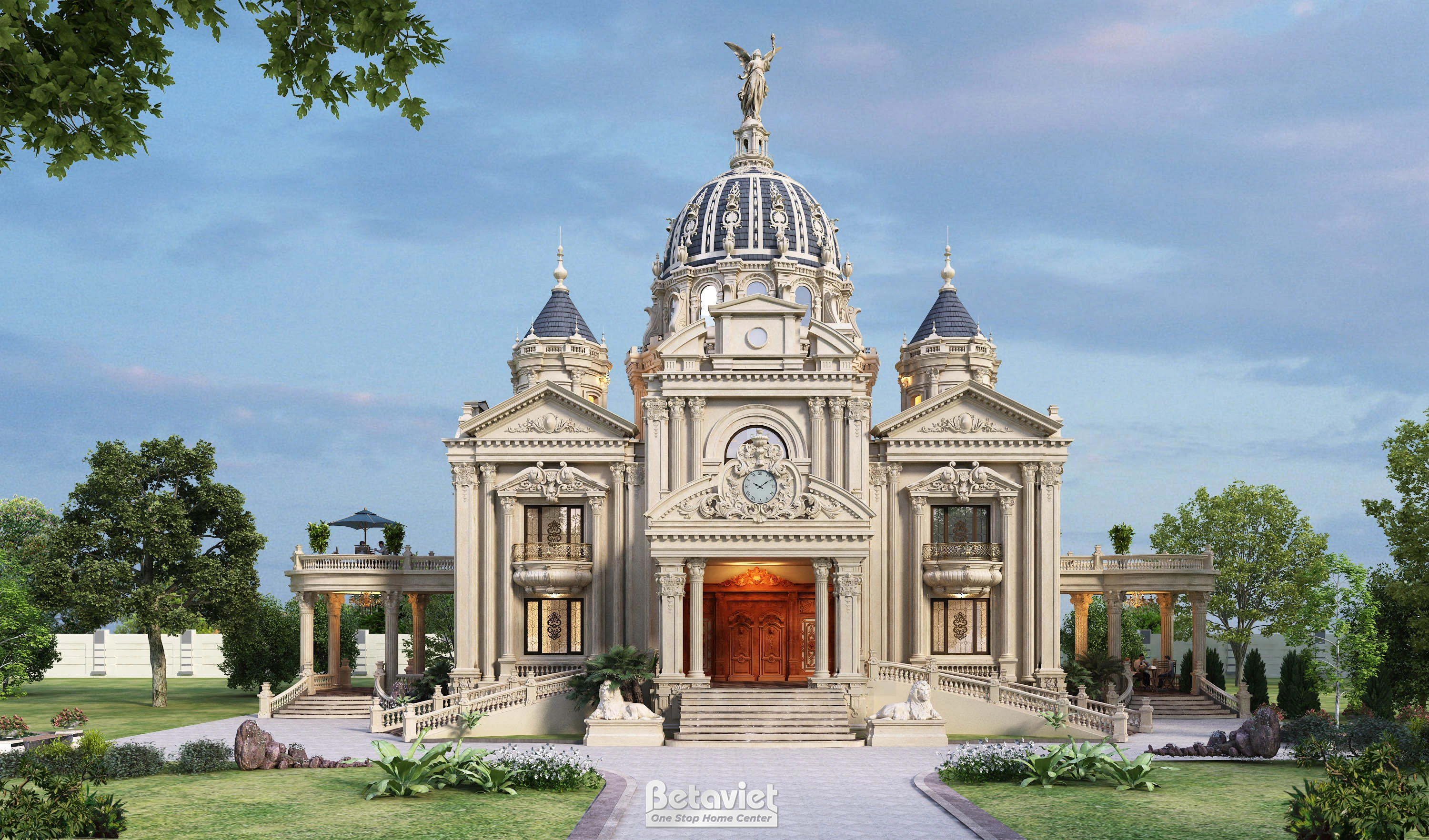 biệt thự lâu đài 3 tầng tân cổ điển tại Bắc Ninh