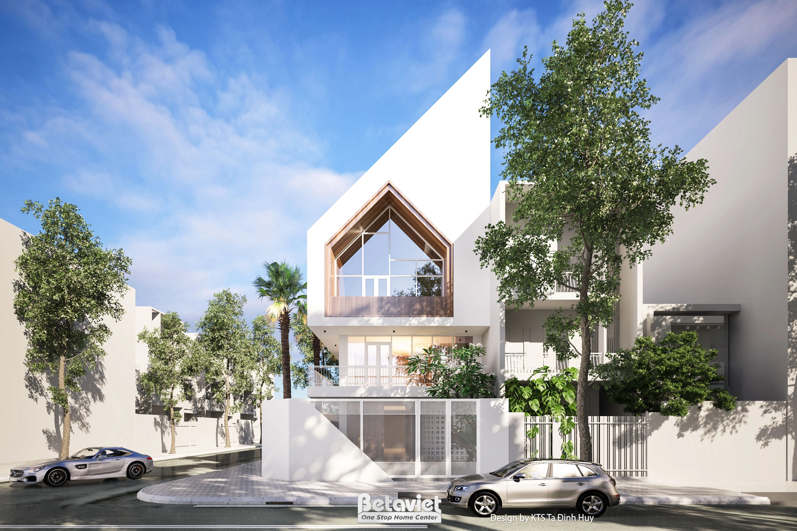 Mẫu thiết kế biệt thự 3 tầng phong cách hiện đại luxury 650m2