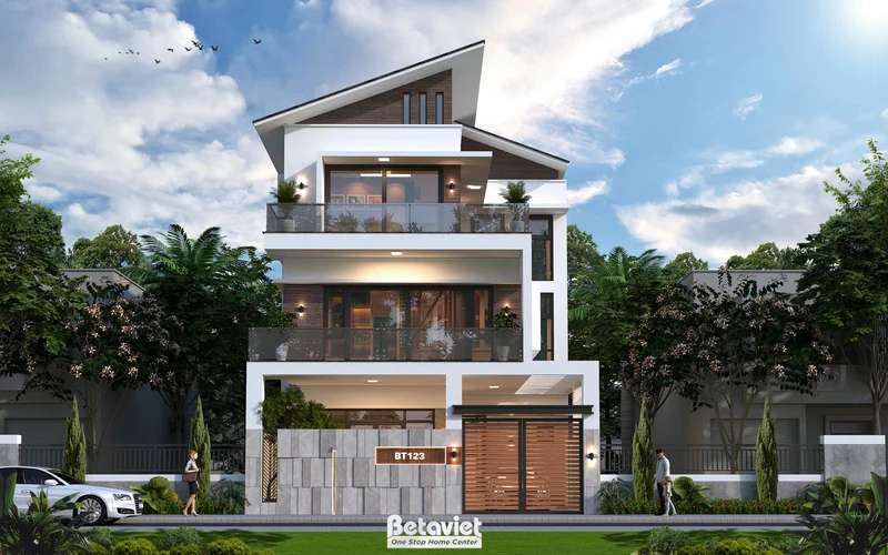 Thiết kế nhà phố biệt thự phong cách hiện đại tại Lạng Sơn KT2600015