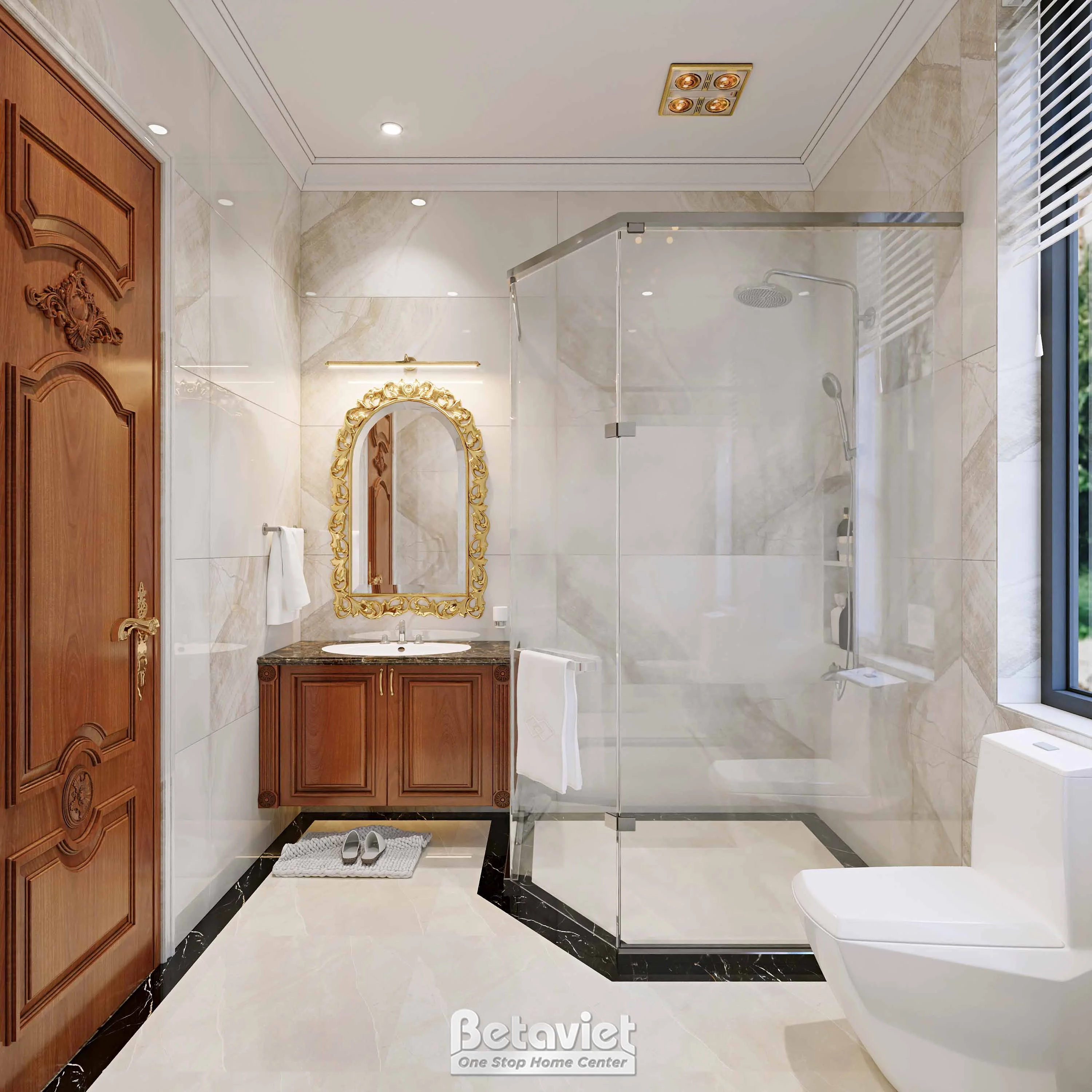 Thiết kế biệt thự 3 tầng tân cổ điển [KT21205]